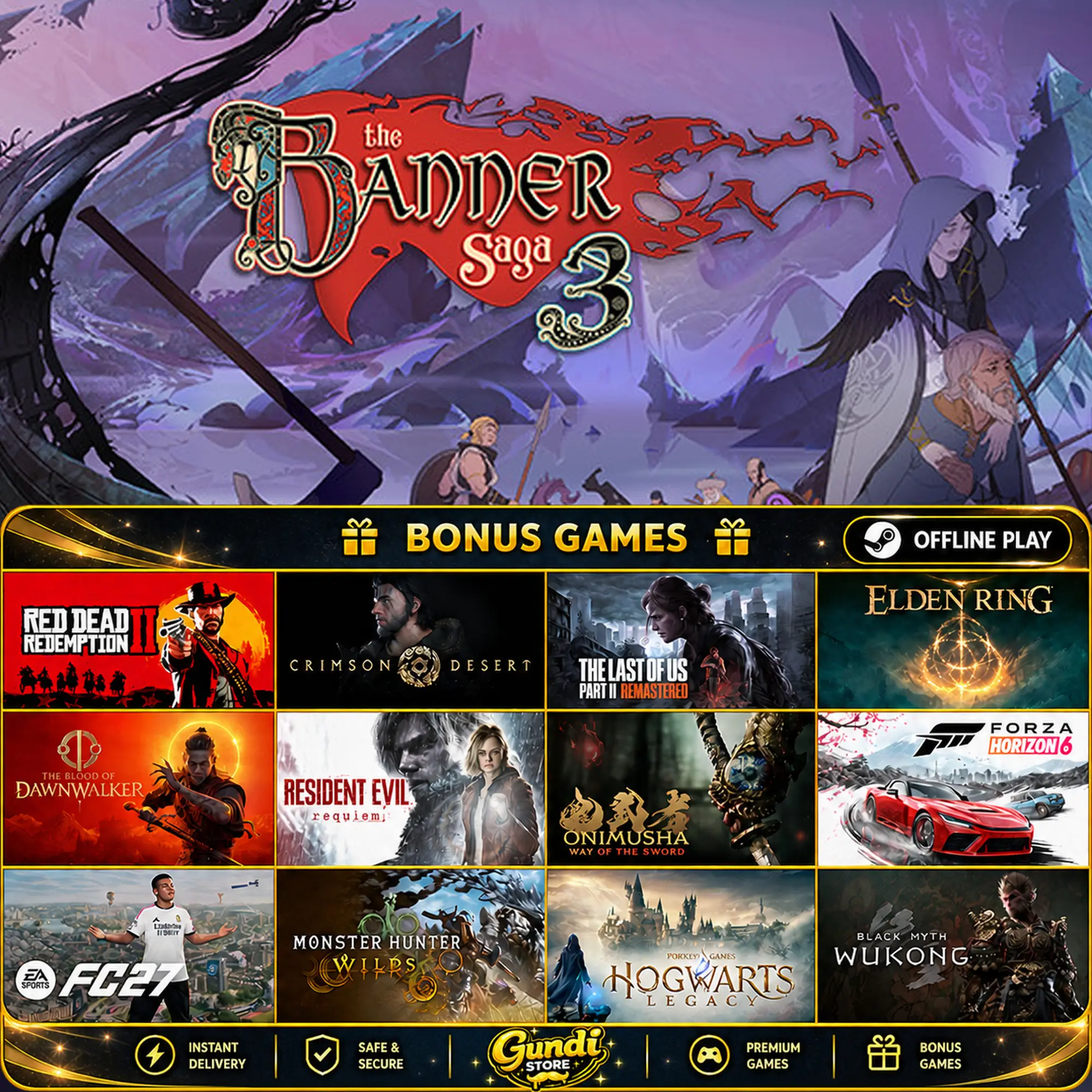[AUTO CODE] - The Banner Saga 3 + BONUS GAME