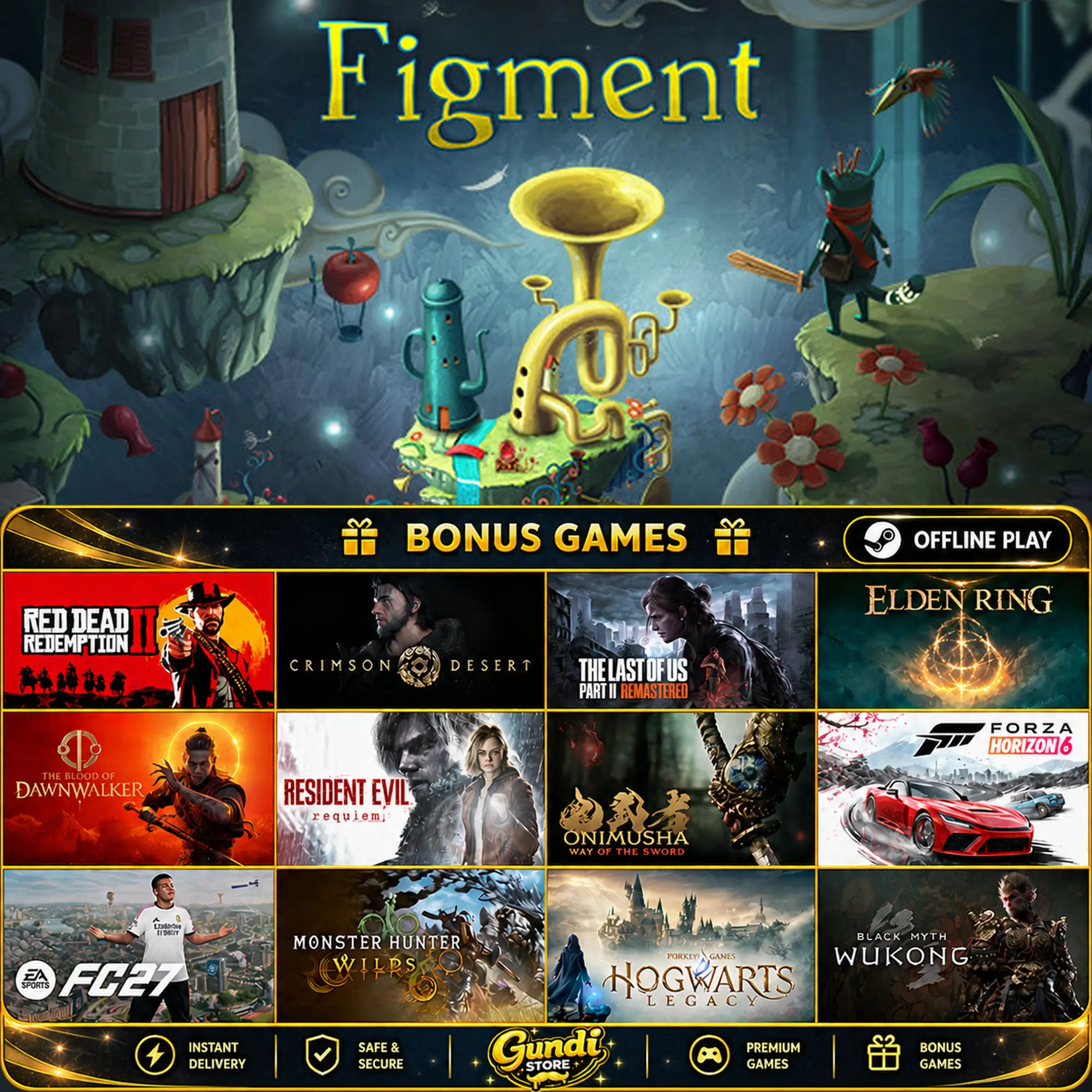 [AUTO CODE] - Figment + BONUS GAME