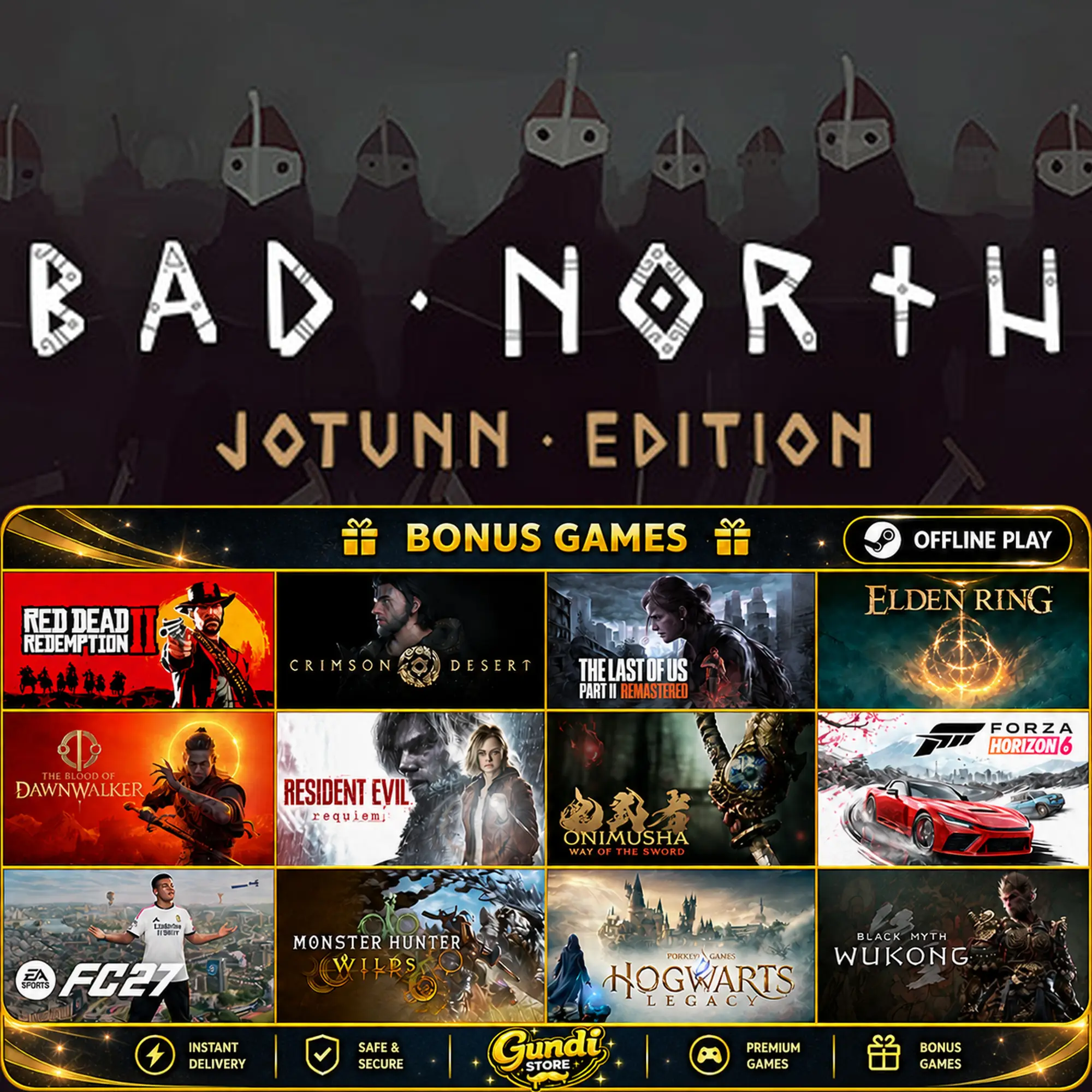 [AUTO CODE] - Bad North_ Jotunn Edition + BONUS GAME