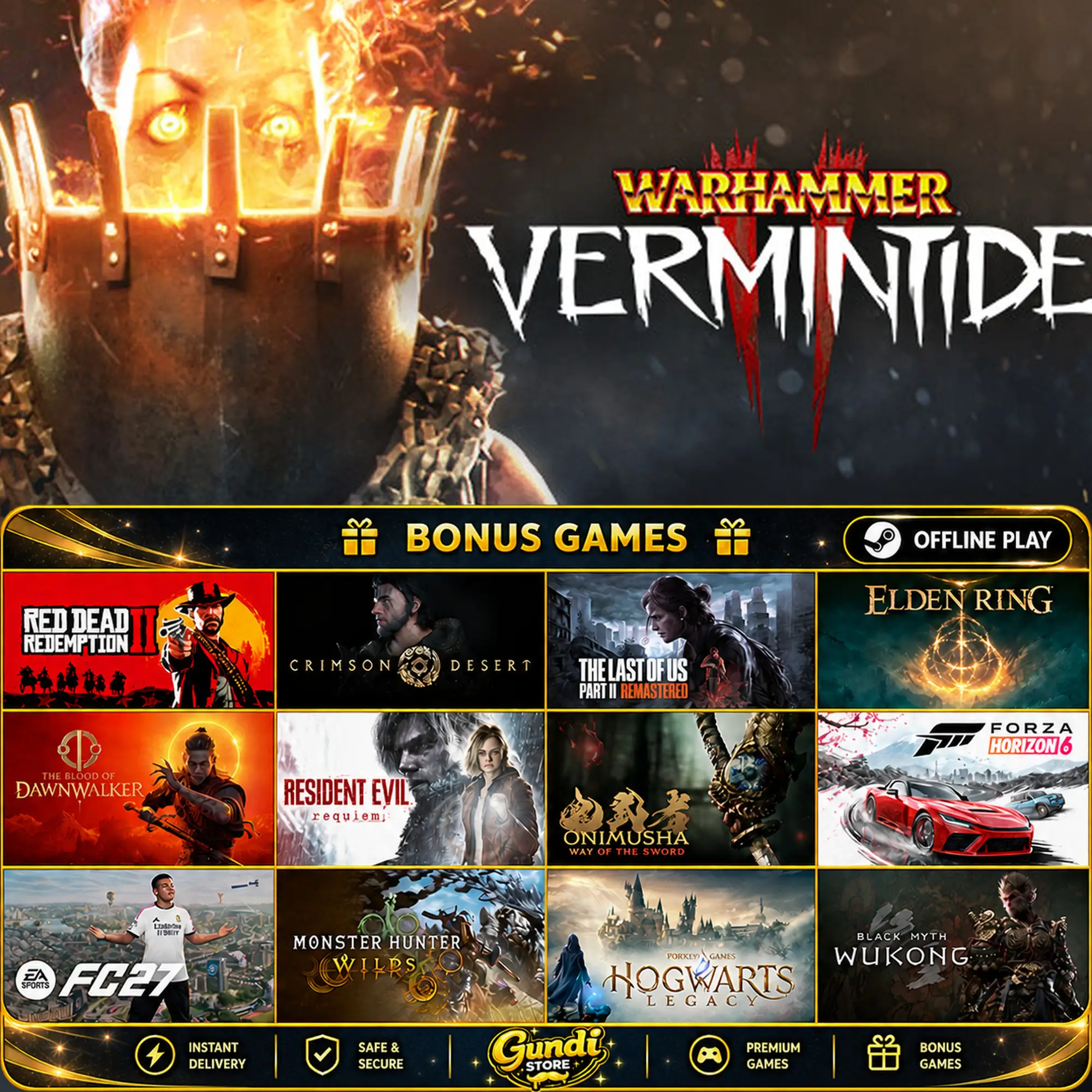 [AUTO CODE] - Warhammer_ Vermintide 2 + BONUS GAME