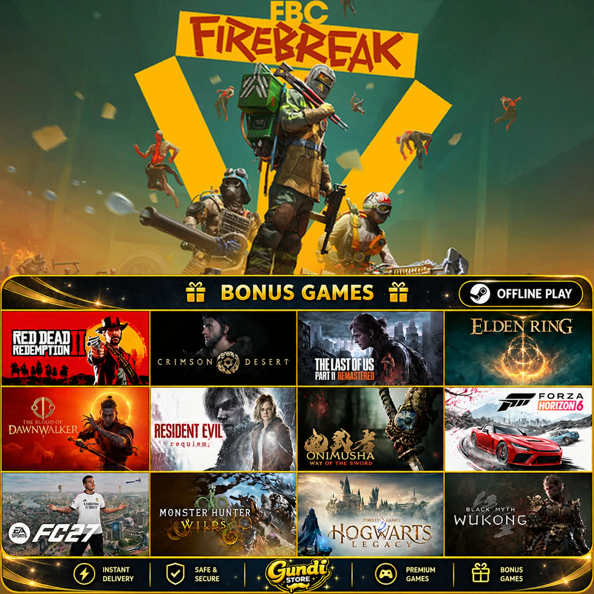 [AUTO CODE] - FBC_ Firebreak + BONUS GAME