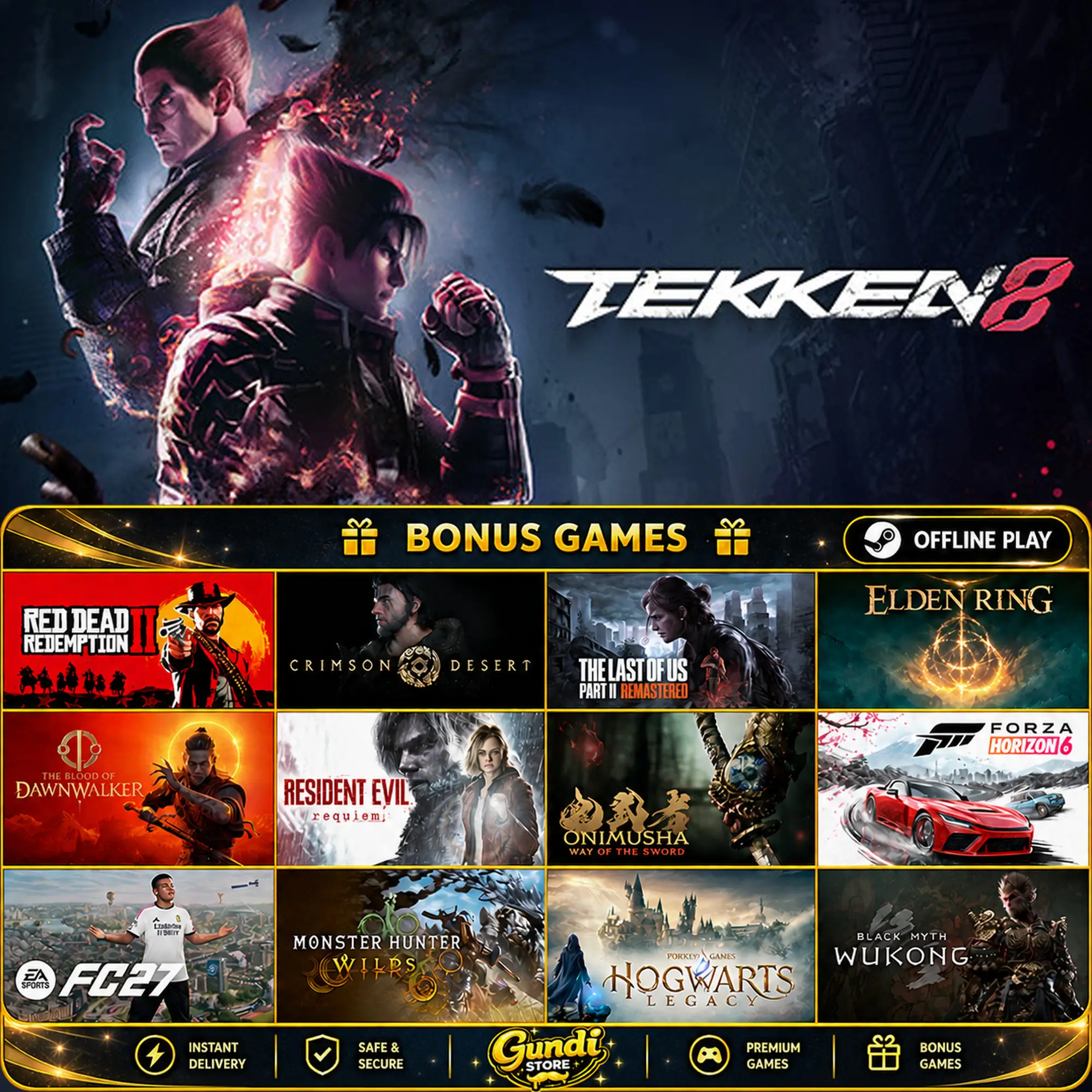 [AUTO CODE] - TEKKEN 8 + BONUS GAME