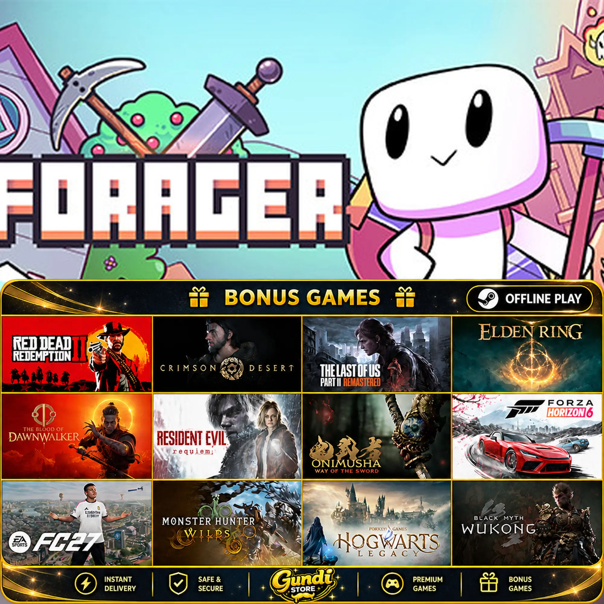 [AUTO CODE] - Forager + BONUS GAME