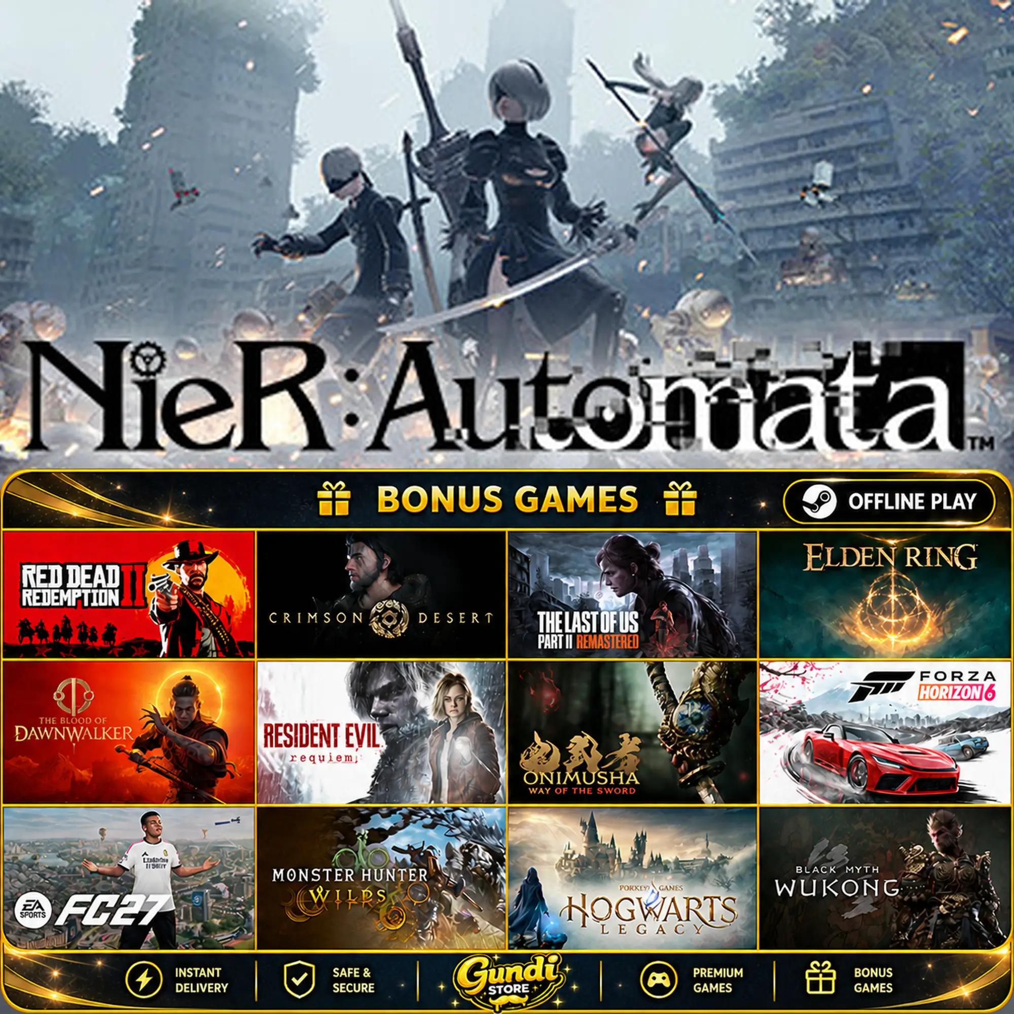 [AUTO CODE] - NieR_Automata™ + BONUS GAME