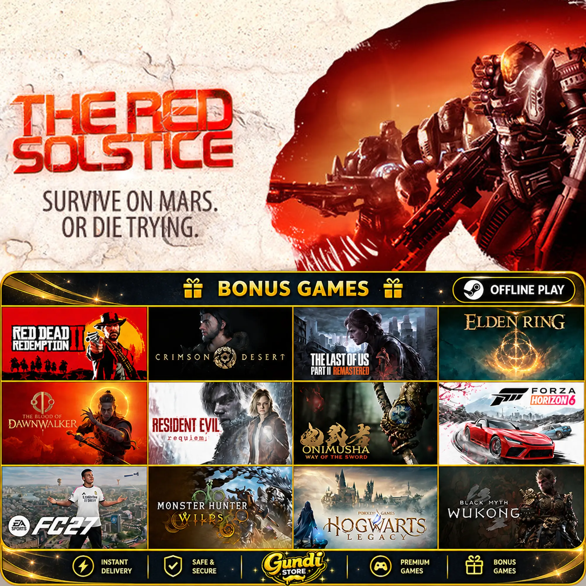 [AUTO CODE] - The Red Solstice + BONUS GAME