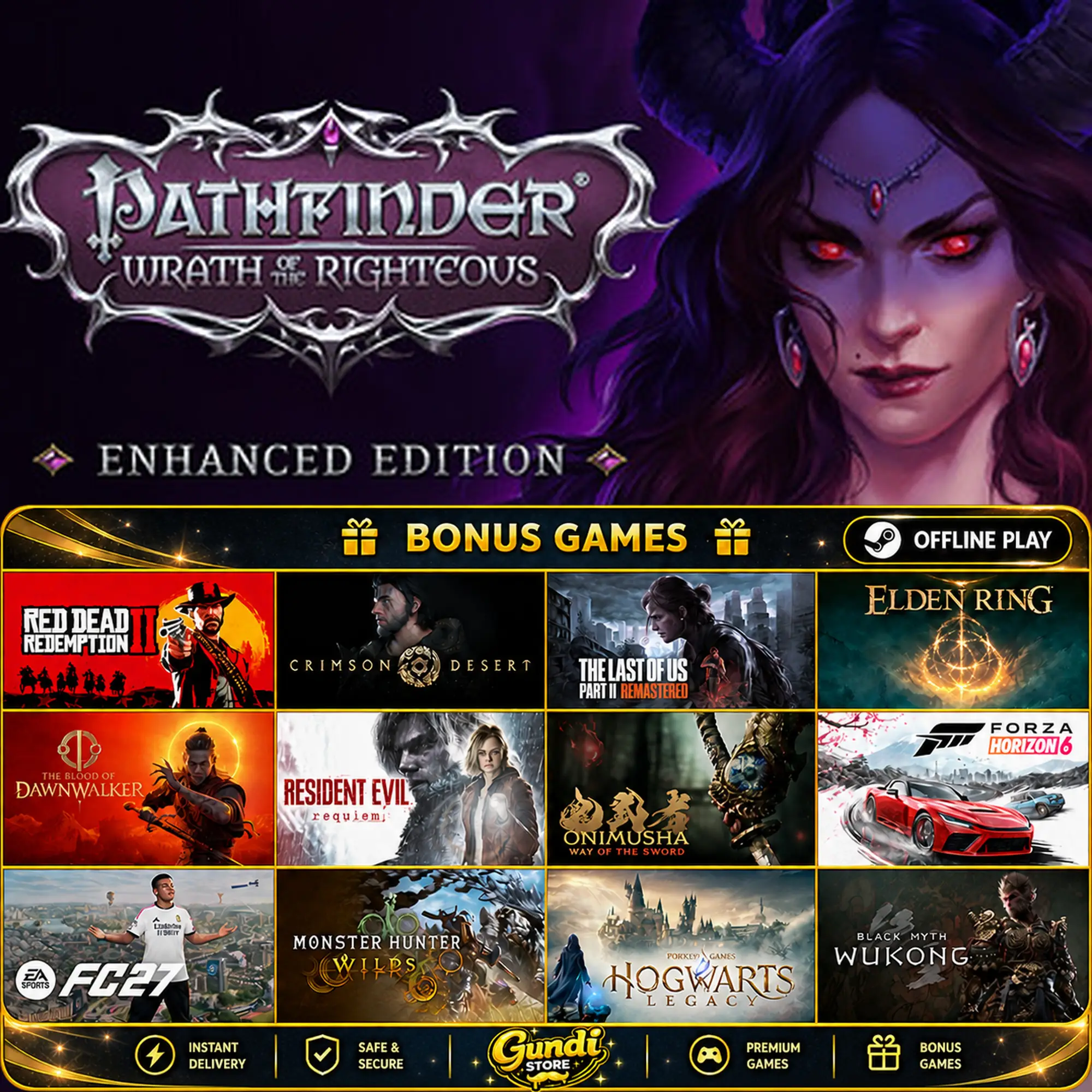 [AUTO CODE] - Pathfinder_ Wrath of the Righteous - Enhanced Edition + BONUS GAME