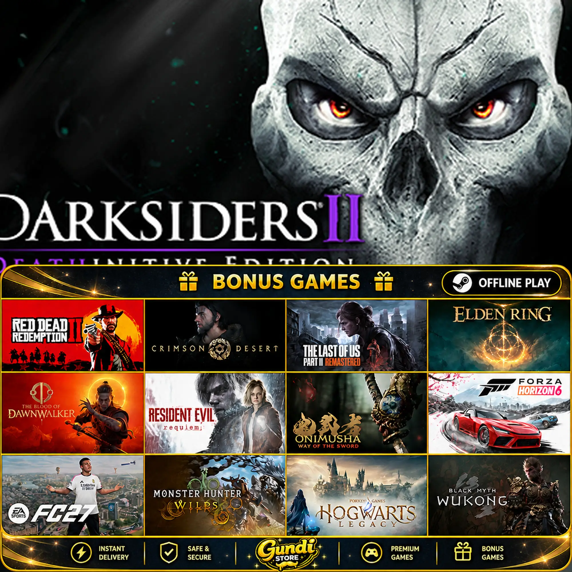 [AUTO CODE] - Darksiders II Deathinitive Edition + BONUS GAME