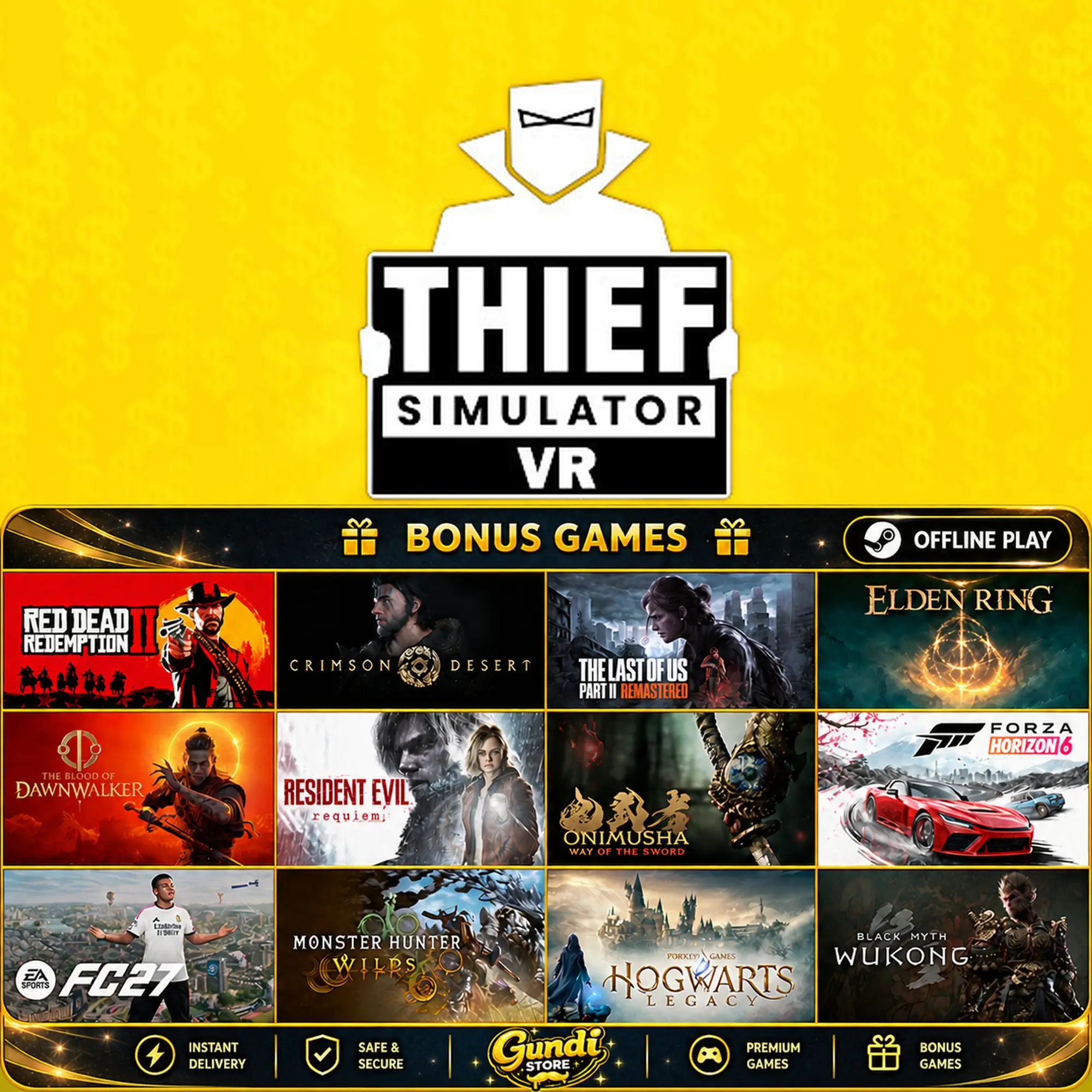 [AUTO CODE] - Thief Simulator VR + BONUS GAME