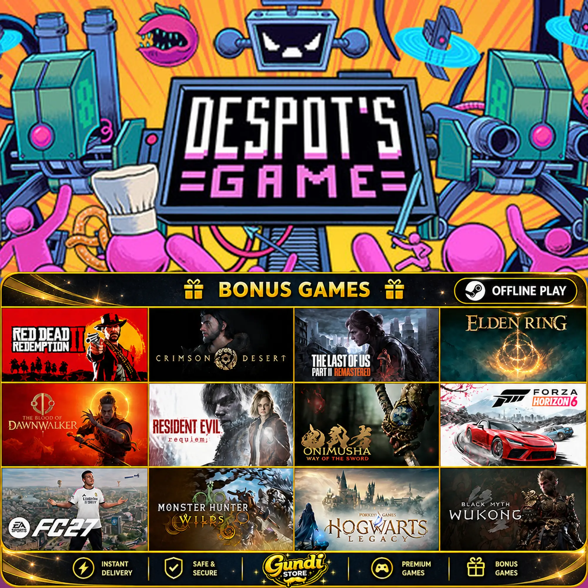 [AUTO CODE] - Despot's Game_ Dystopian Battle Simulator + BONUS GAME