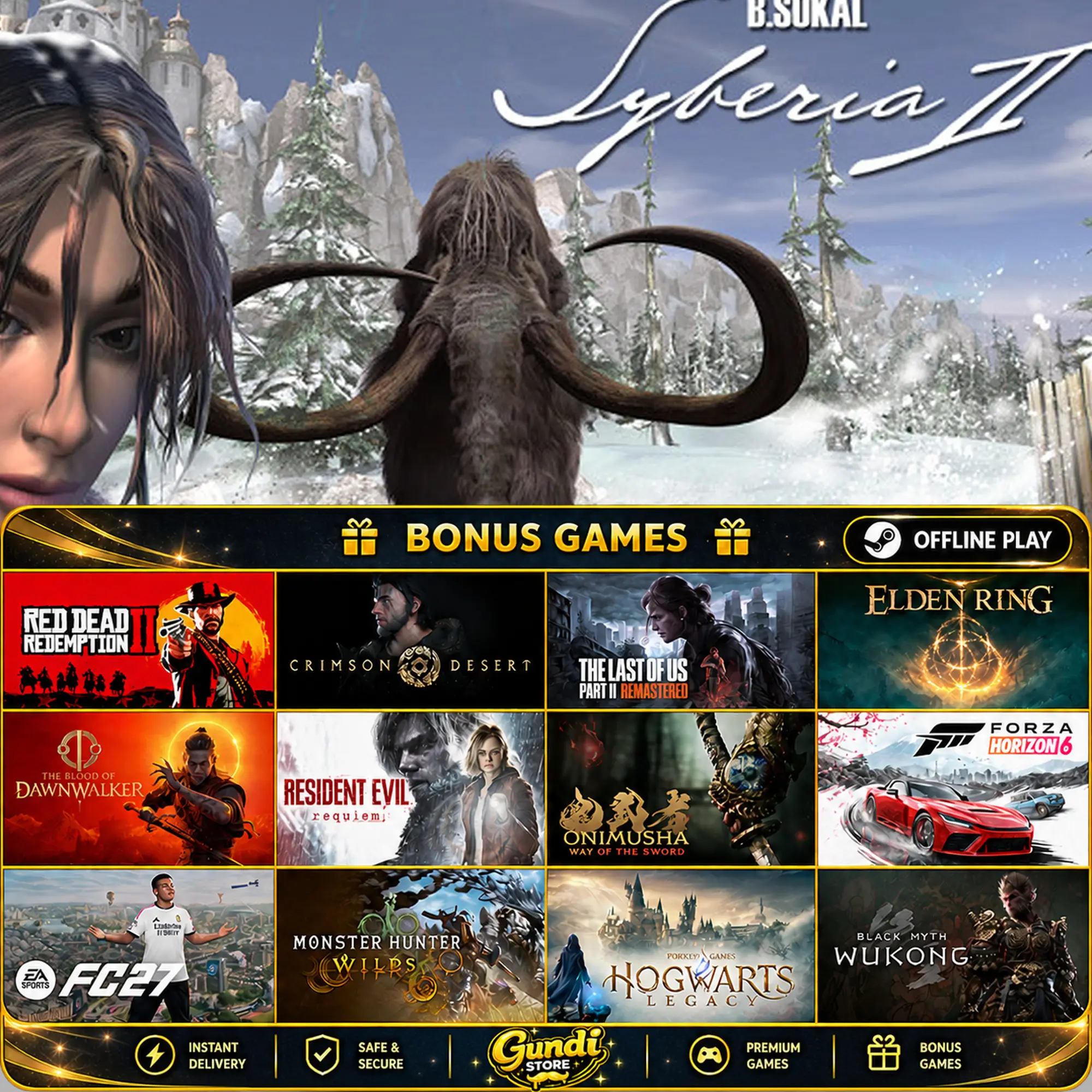 [AUTO CODE] - Syberia 2 + BONUS GAME