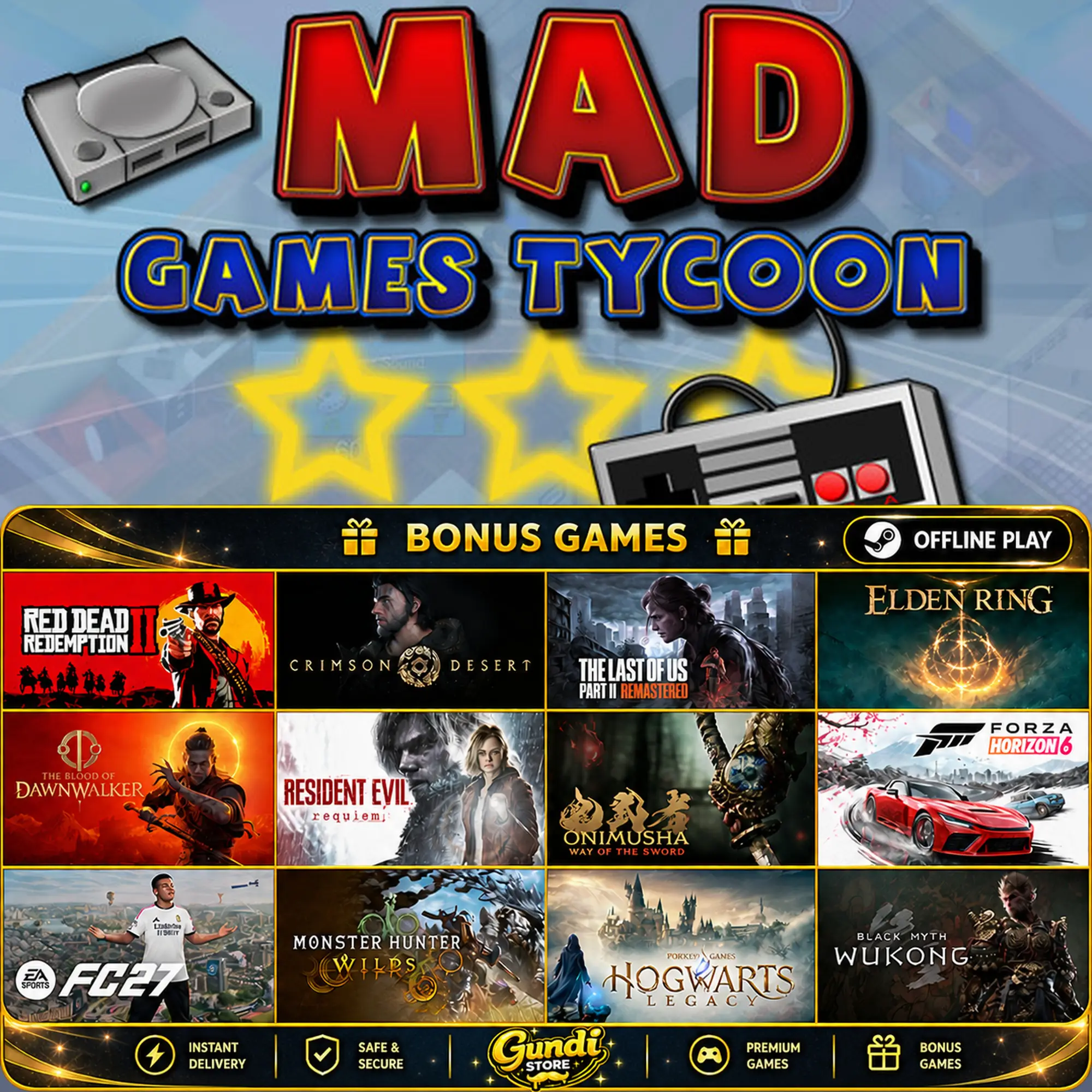 [AUTO CODE] - Mad Games Tycoon + BONUS GAME