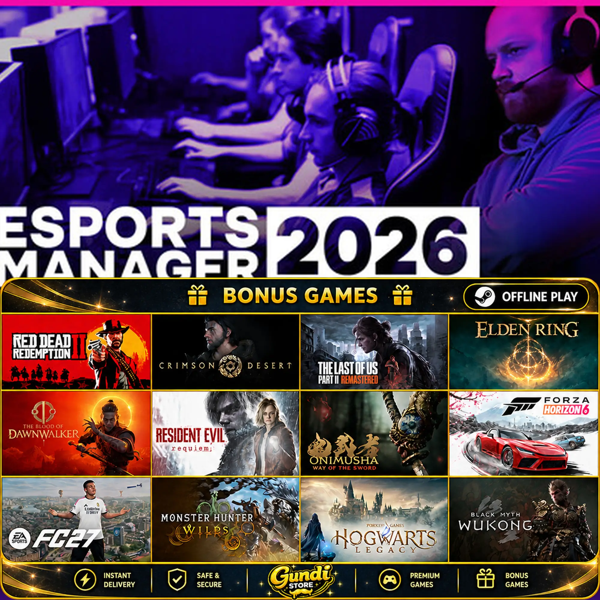 [AUTO CODE] - Esports Manager 2026 + BONUS GAME