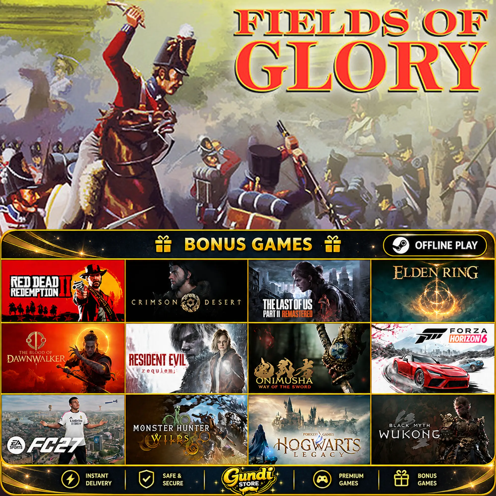 [AUTO CODE] - Fields of Glory + BONUS GAME