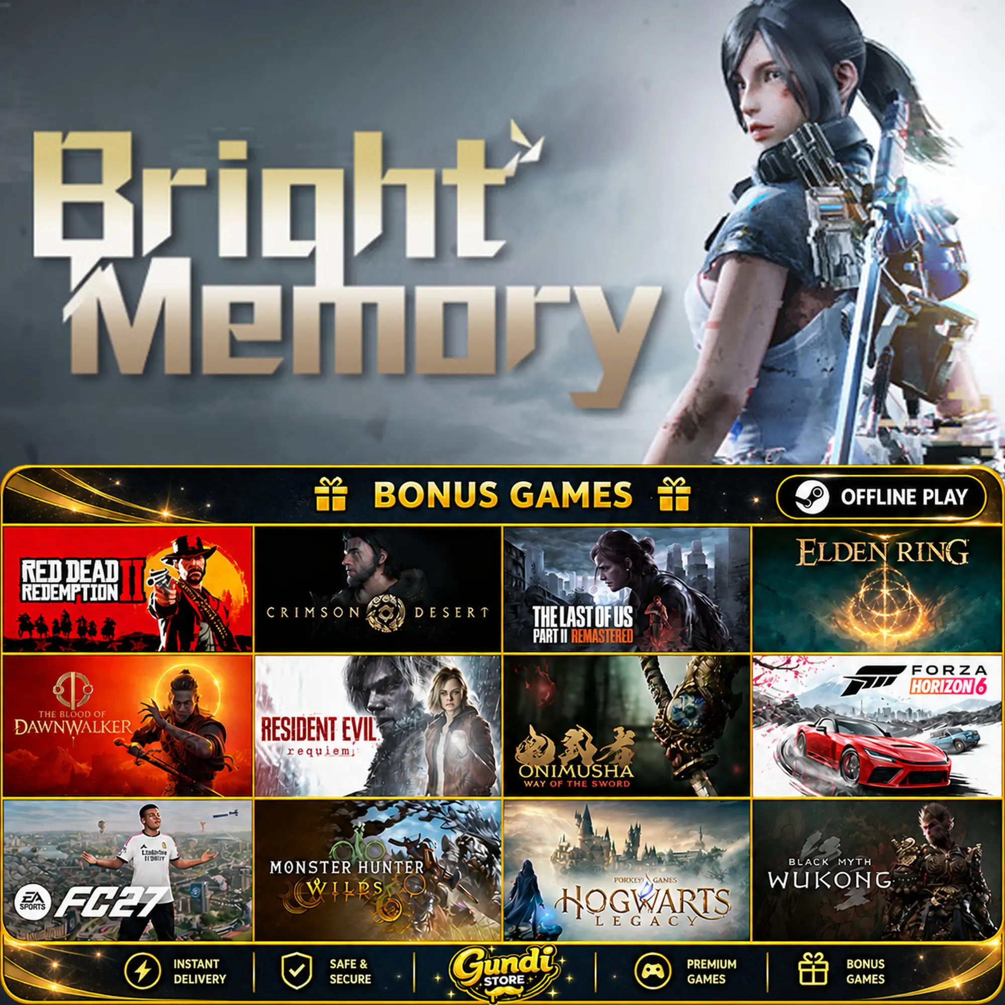 [AUTO CODE] - Bright Memory + BONUS GAME