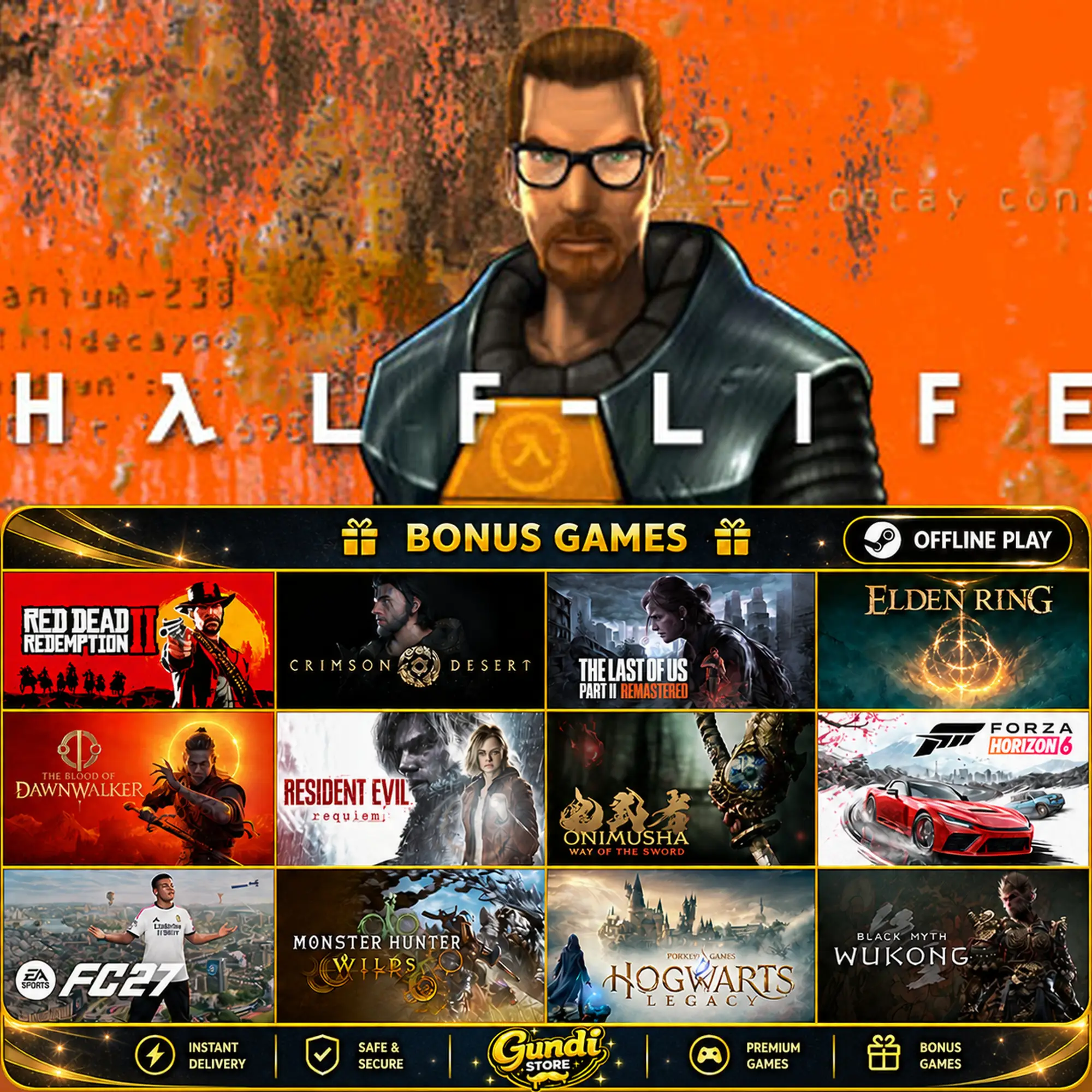 [AUTO CODE] - Half-Life + BONUS GAME