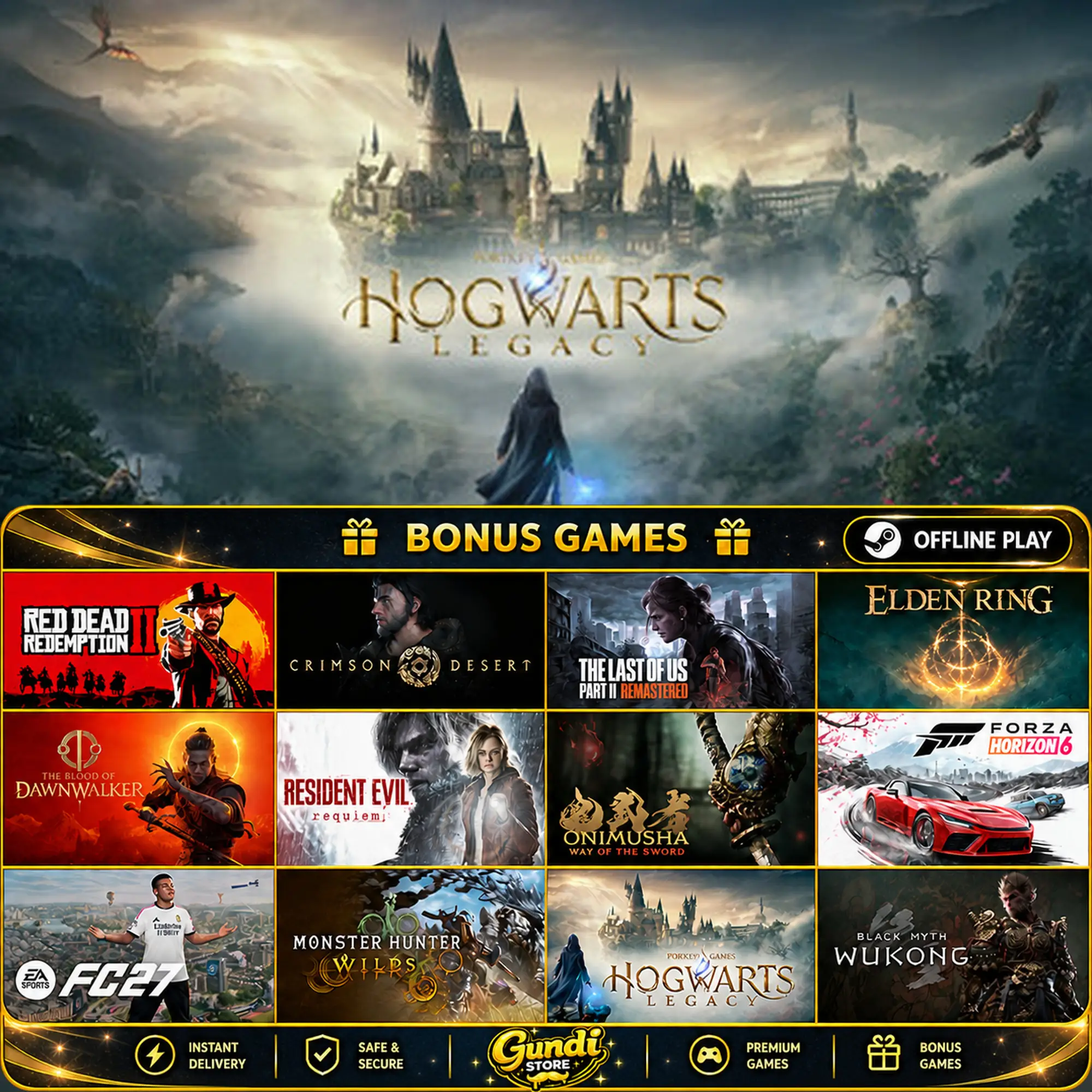 [AUTO CODE] - Hogwarts Legacy + BONUS GAME
