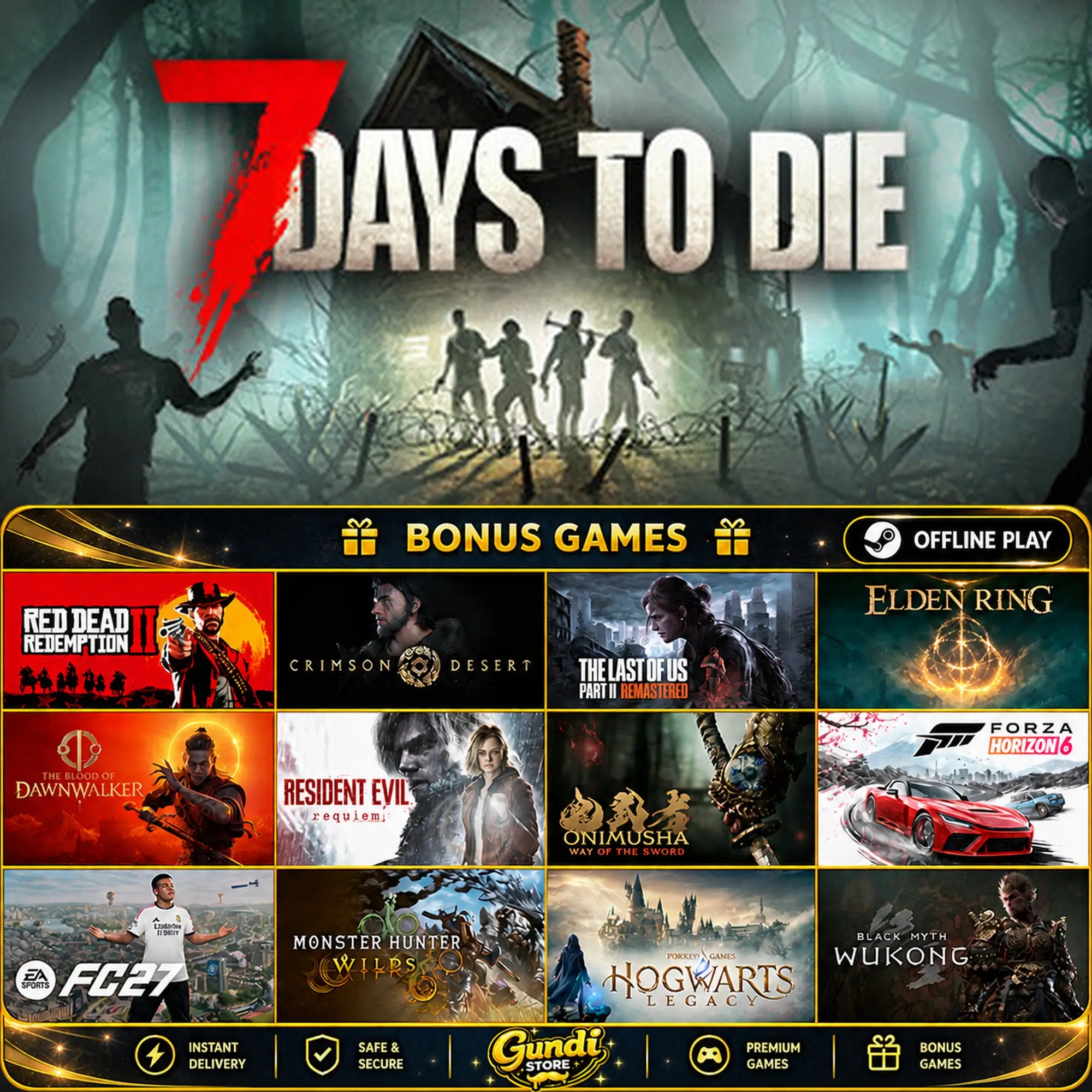 [AUTO CODE] - 7 Days to Die + BONUS GAME