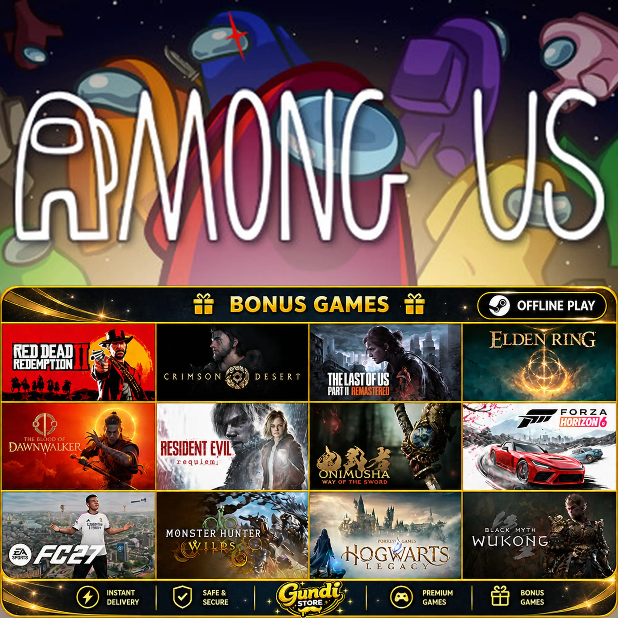 [AUTO CODE] - Among Us + BONUS GAME