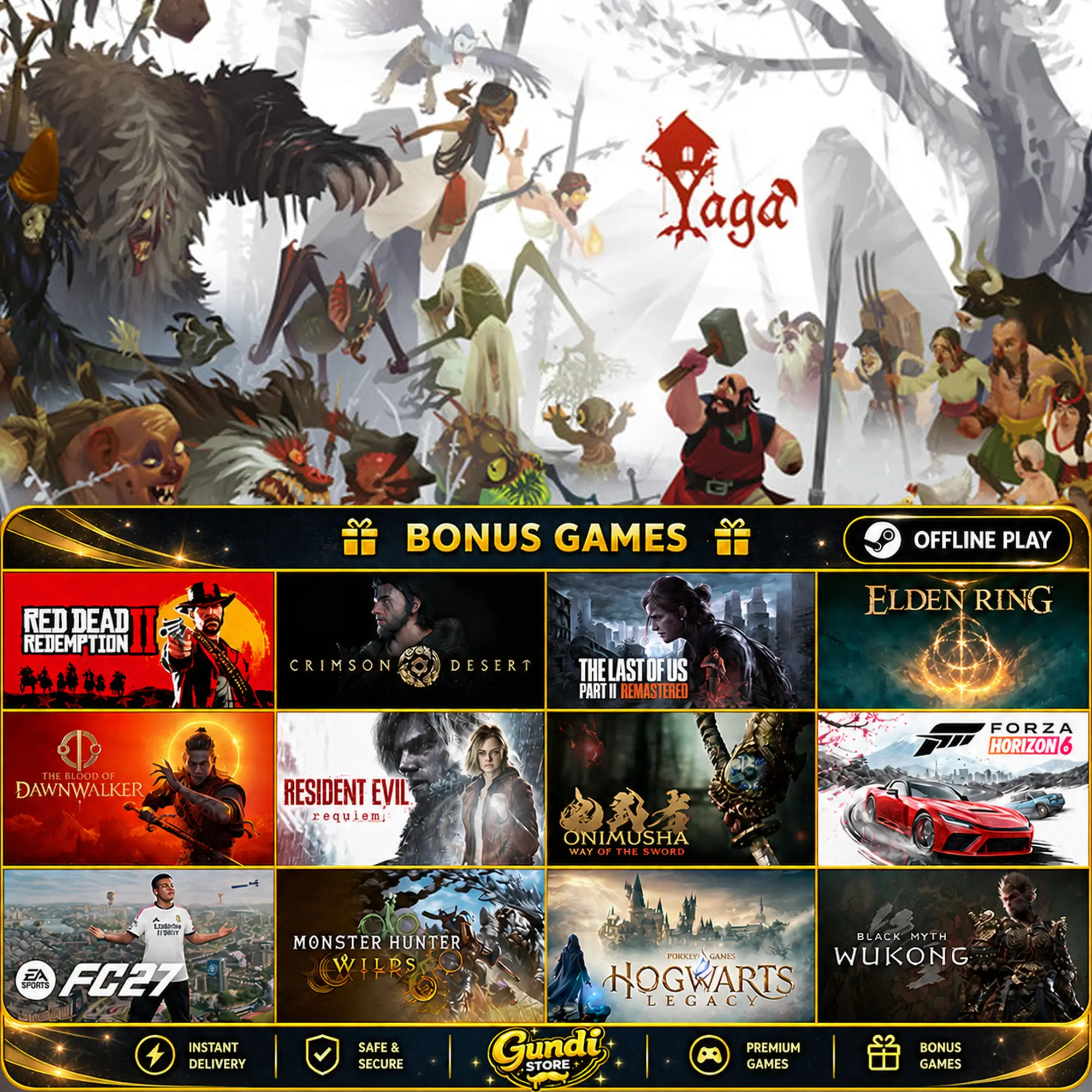 [AUTO CODE] - Yaga + BONUS GAME