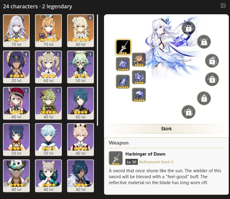 ASIA- AR:47 - SKIRK - ESCOFFIER  -24 characters