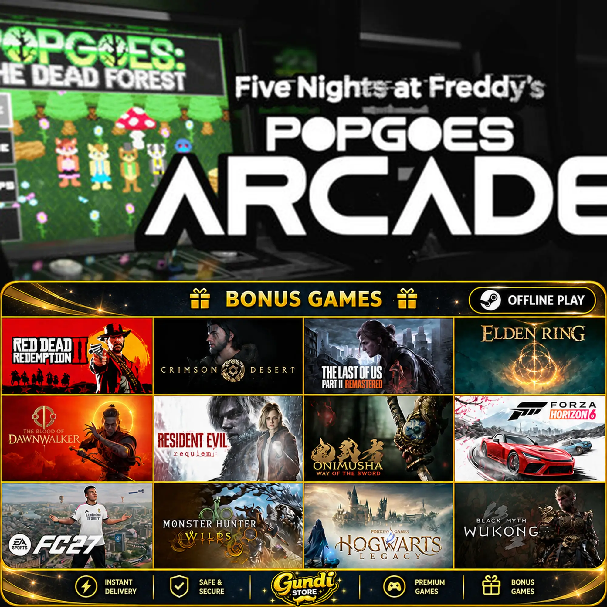 [AUTO CODE] - POPGOES Arcade + BONUS GAME