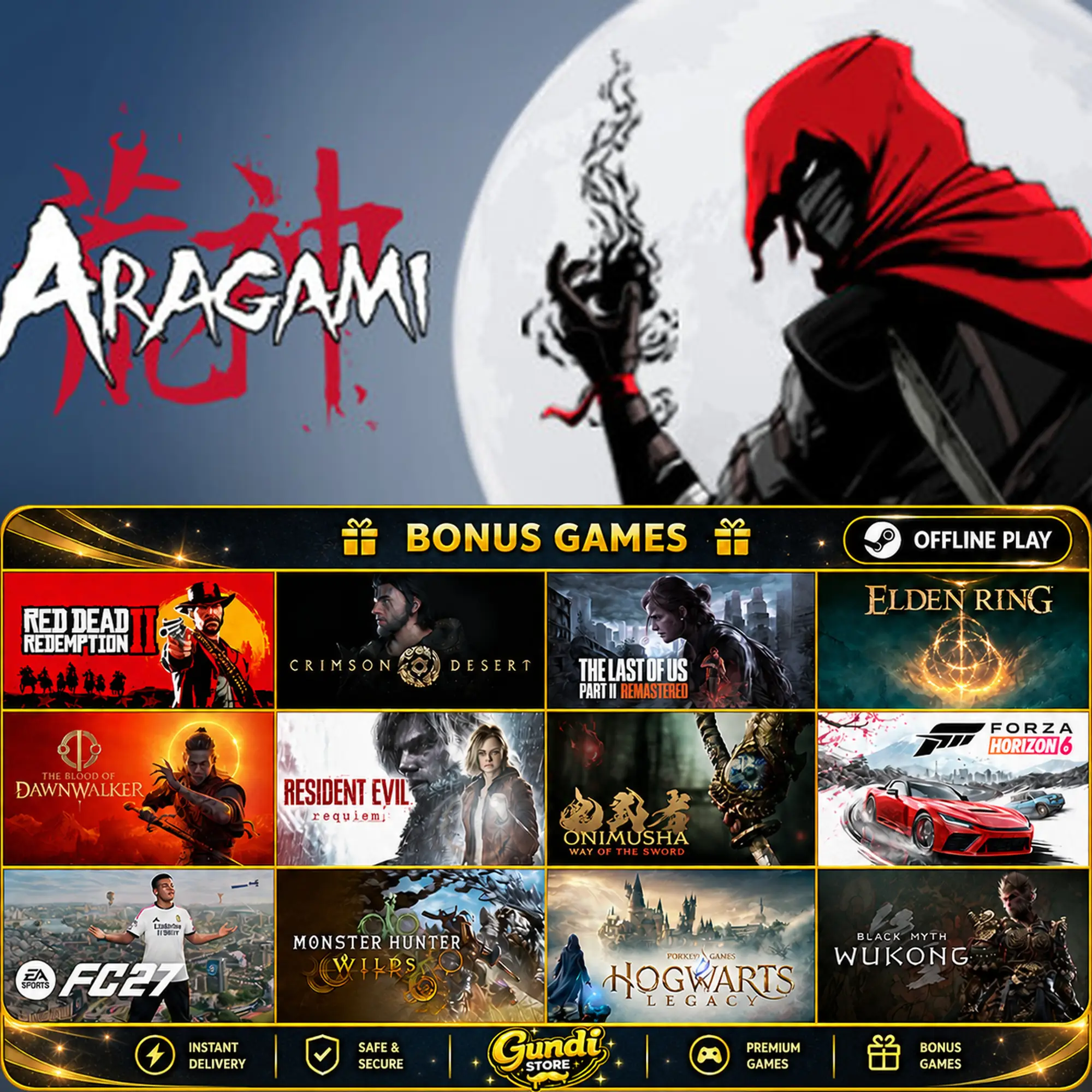 [AUTO CODE] - Aragami + BONUS GAME