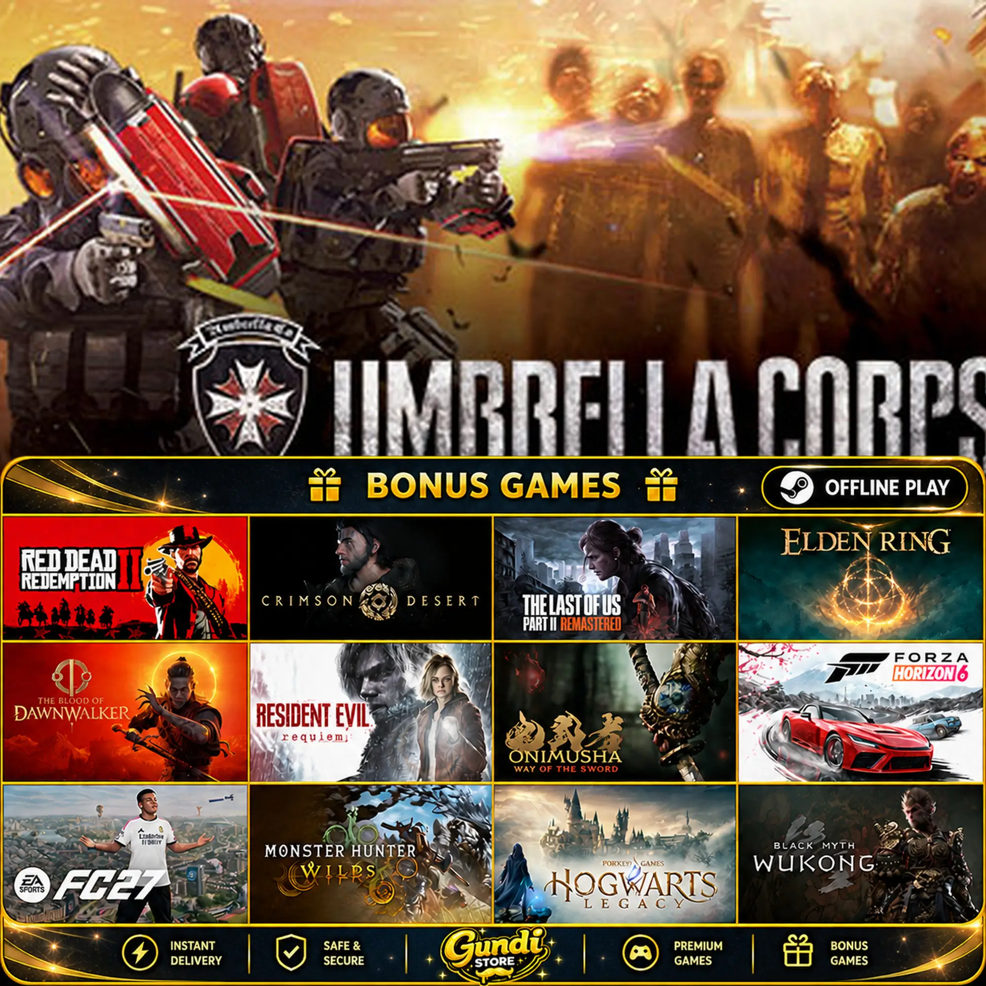 [AUTO CODE] - Umbrella Corps + BONUS GAME