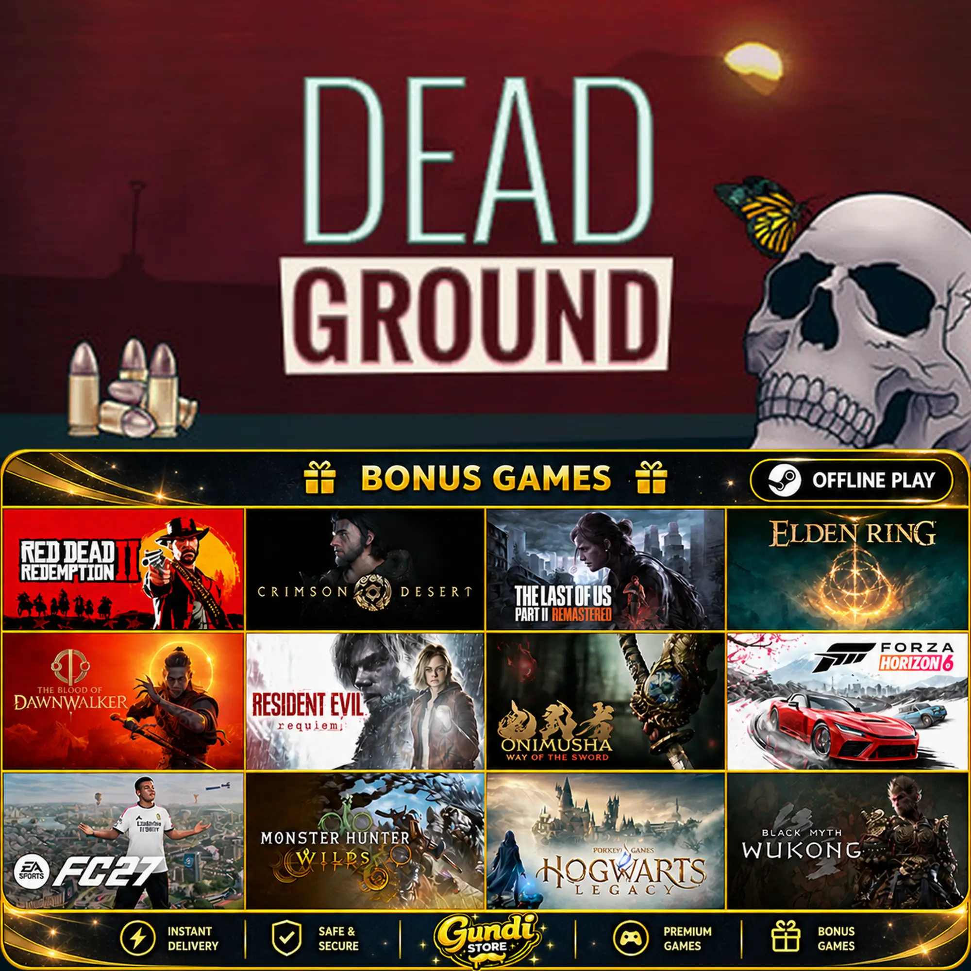 [AUTO CODE] - Dead Ground + BONUS GAME