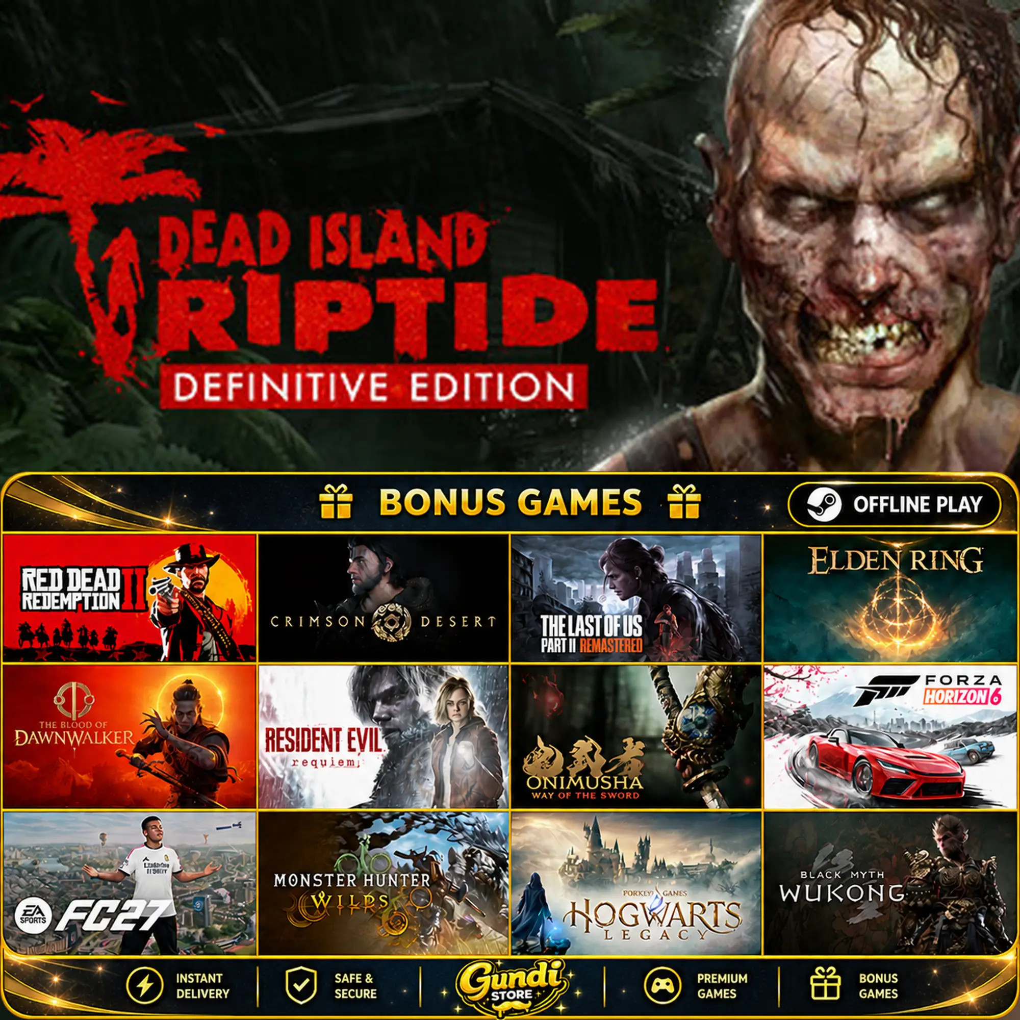 [AUTO CODE] - Dead Island Riptide Definitive Edition + BONUS GAME