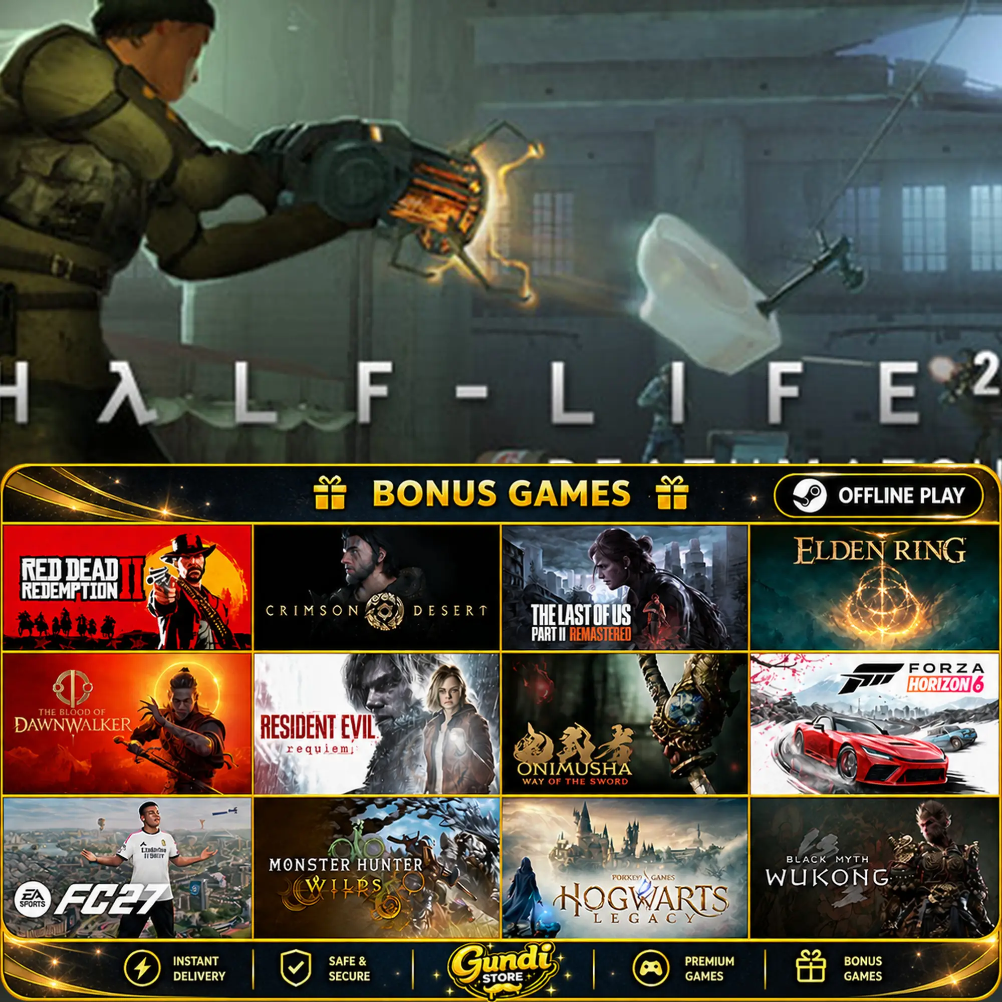 [AUTO CODE] - Half-Life 2_ Deathmatch + BONUS GAME