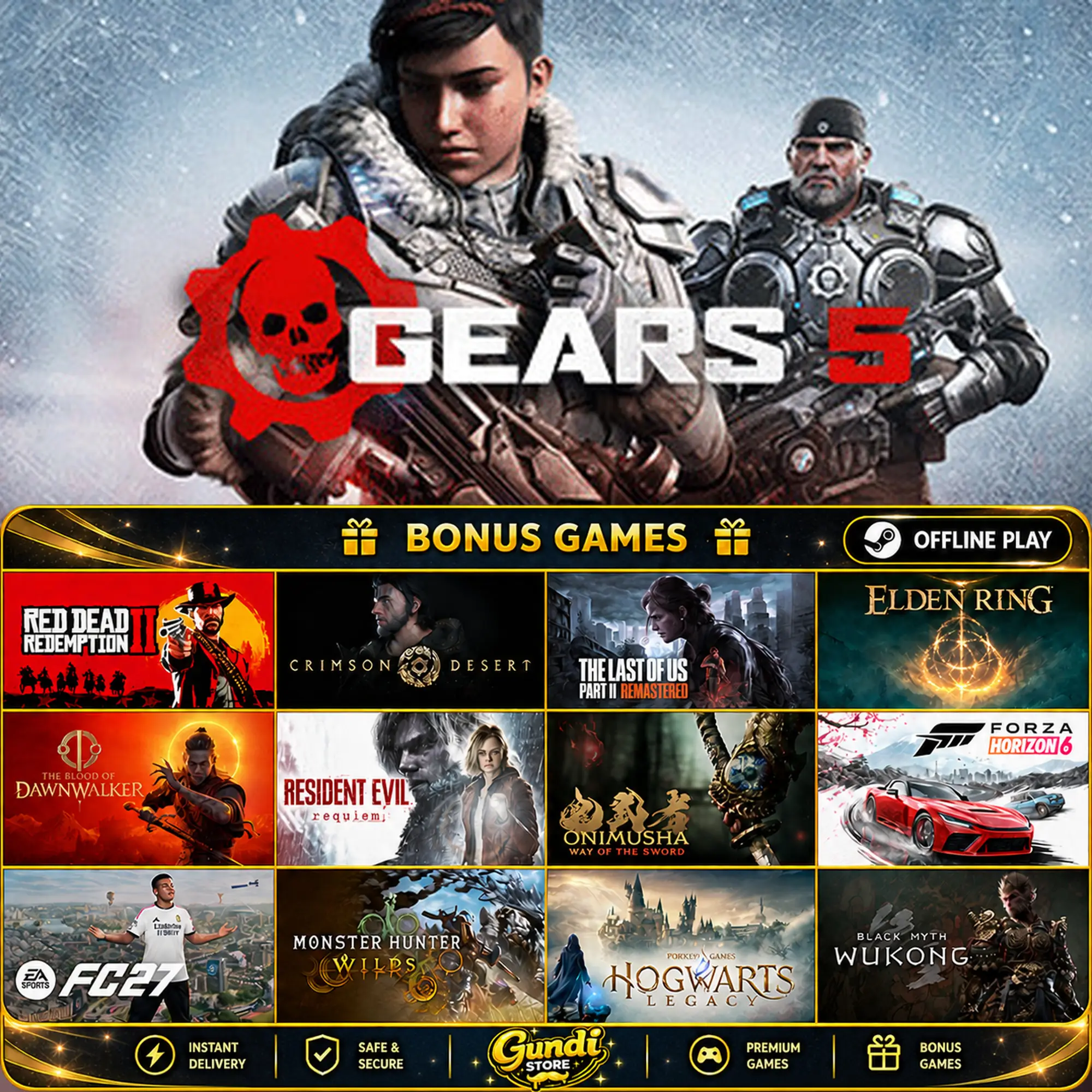 [AUTO CODE] - Gears 5 + BONUS GAME