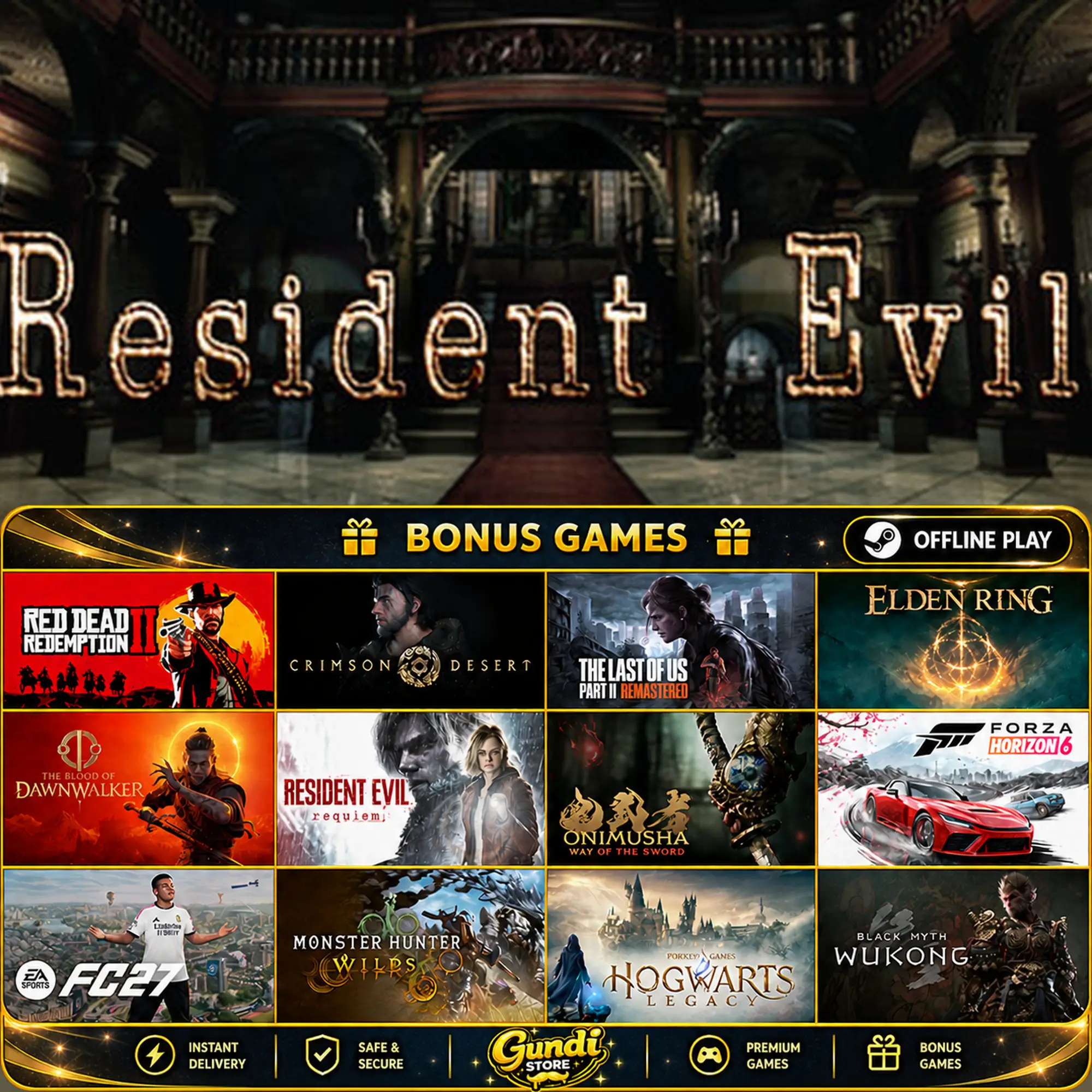 [AUTO CODE] - Resident Evil + BONUS GAME
