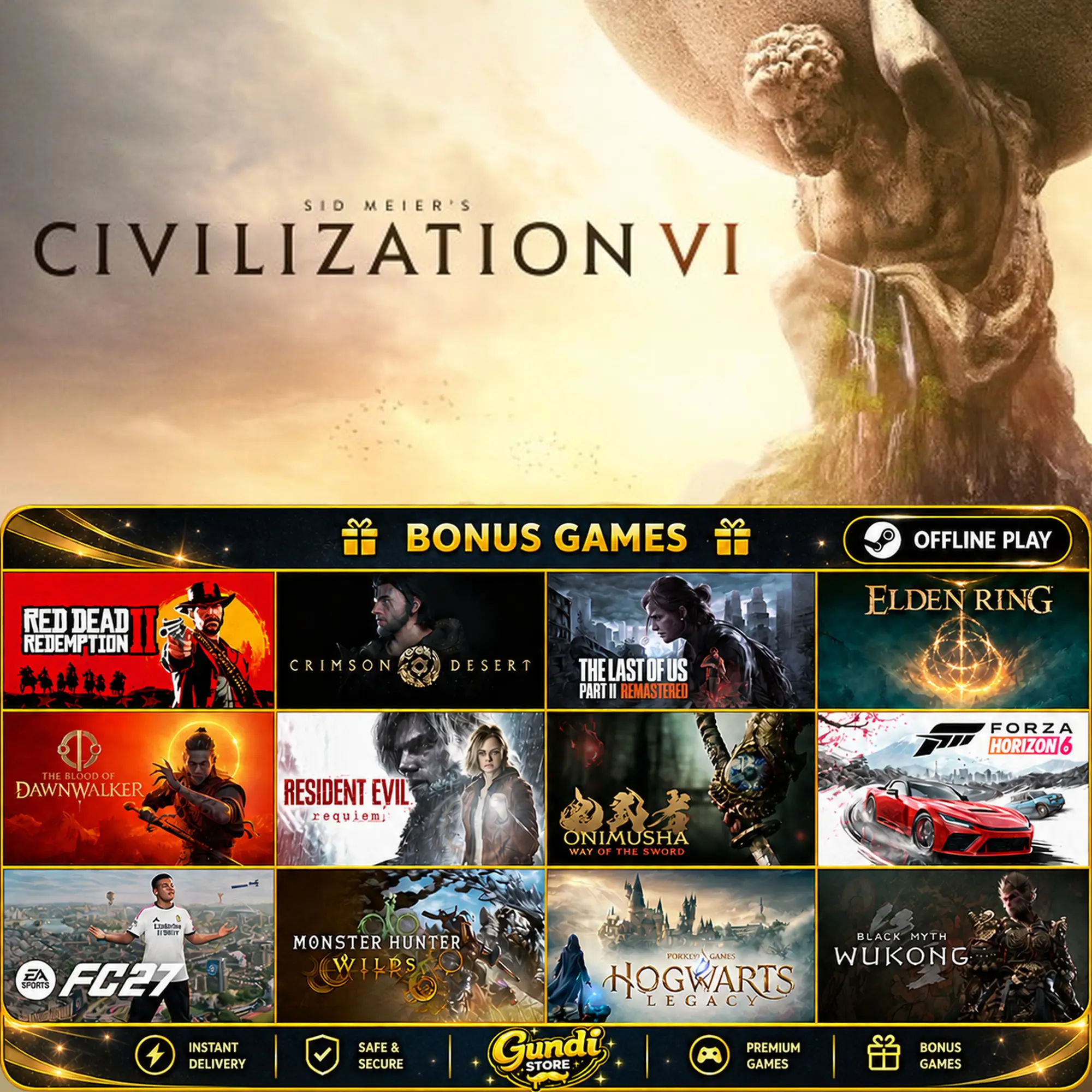 [AUTO CODE] - Sid Meier’s Civilization® VI + BONUS GAME