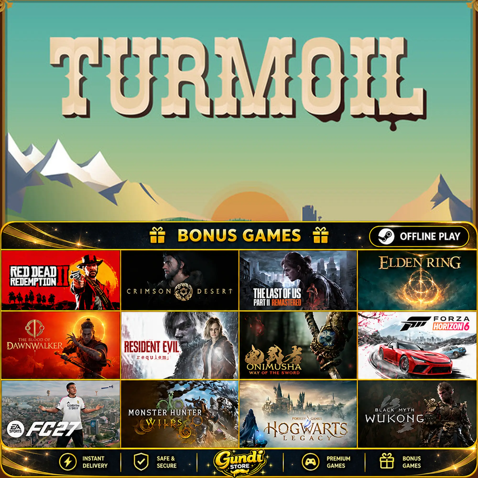 [AUTO CODE] - Turmoil + BONUS GAME