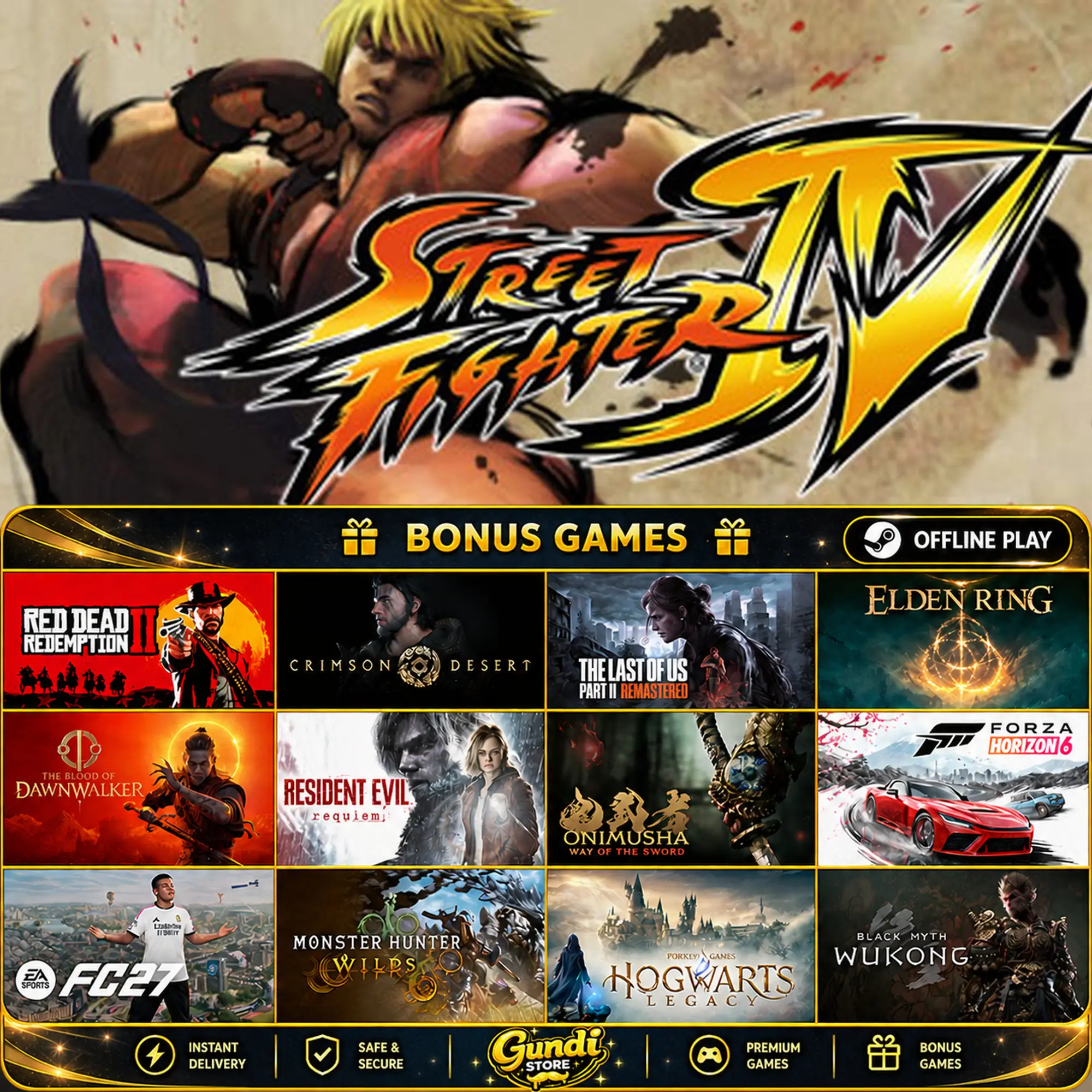 [AUTO CODE] - Street Fighter IV + BONUS GAME