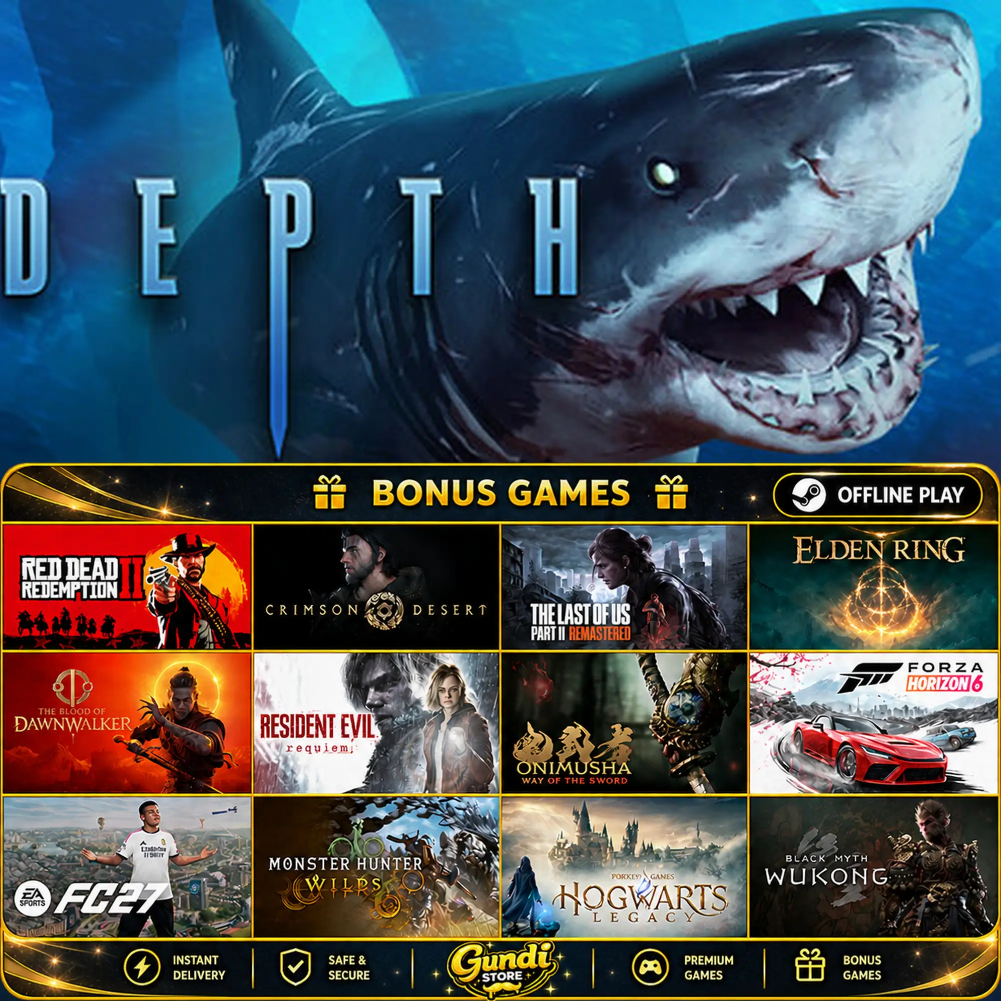 [AUTO CODE] - Depth + BONUS GAME