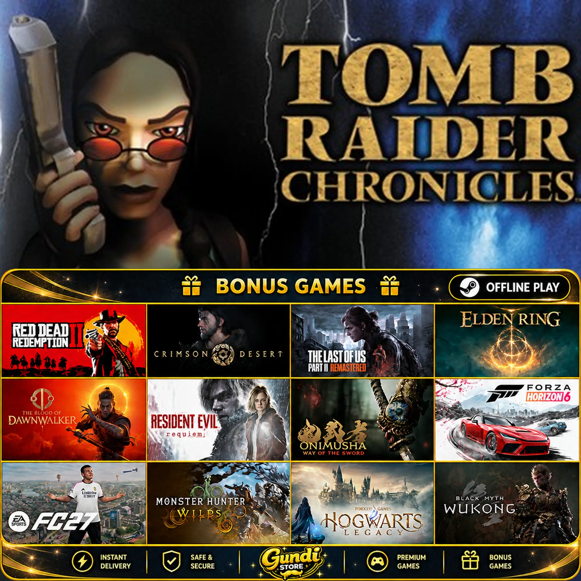 [AUTO CODE] - Tomb Raider V_ Chronicles + BONUS GAME