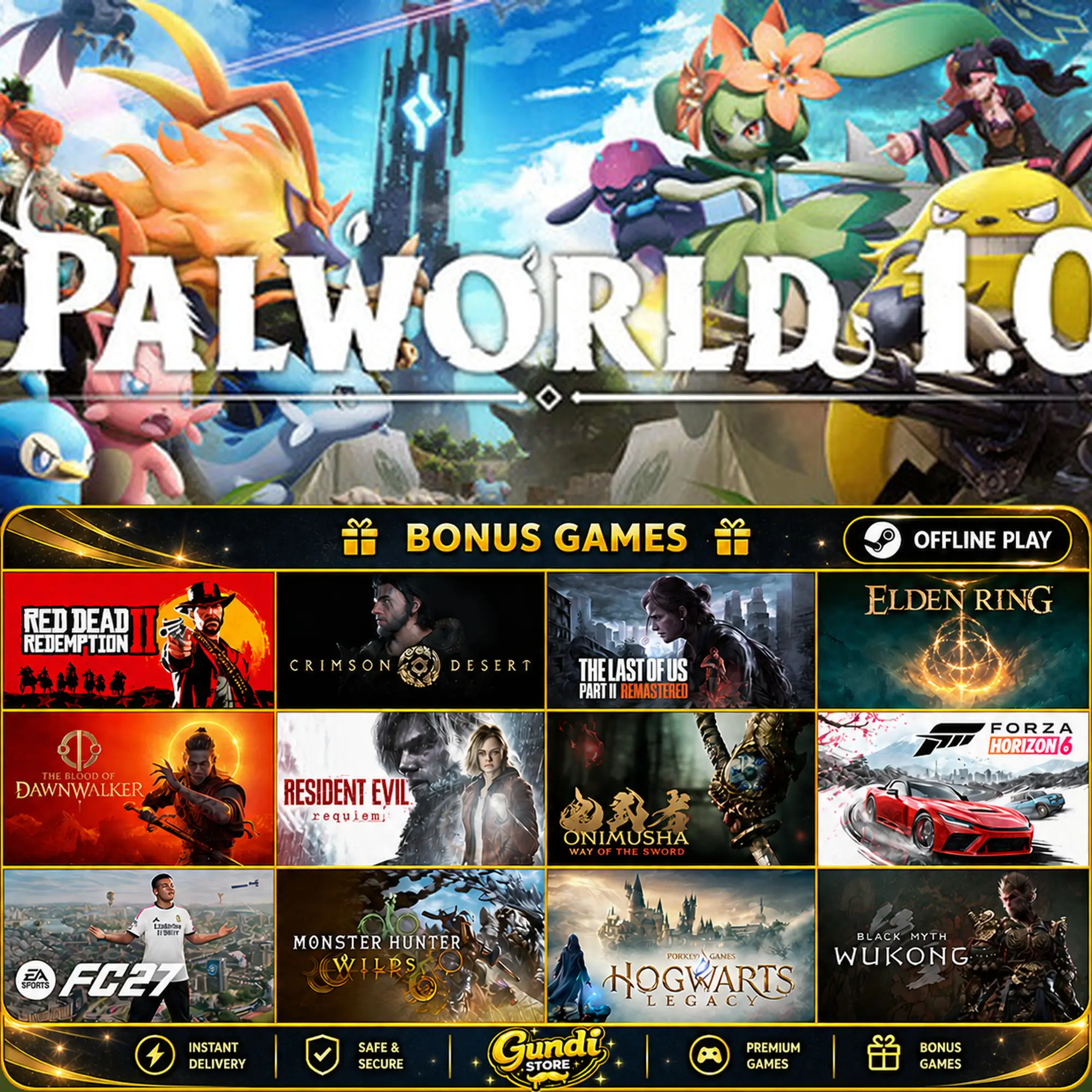 [AUTO CODE] - Palworld + BONUS GAME
