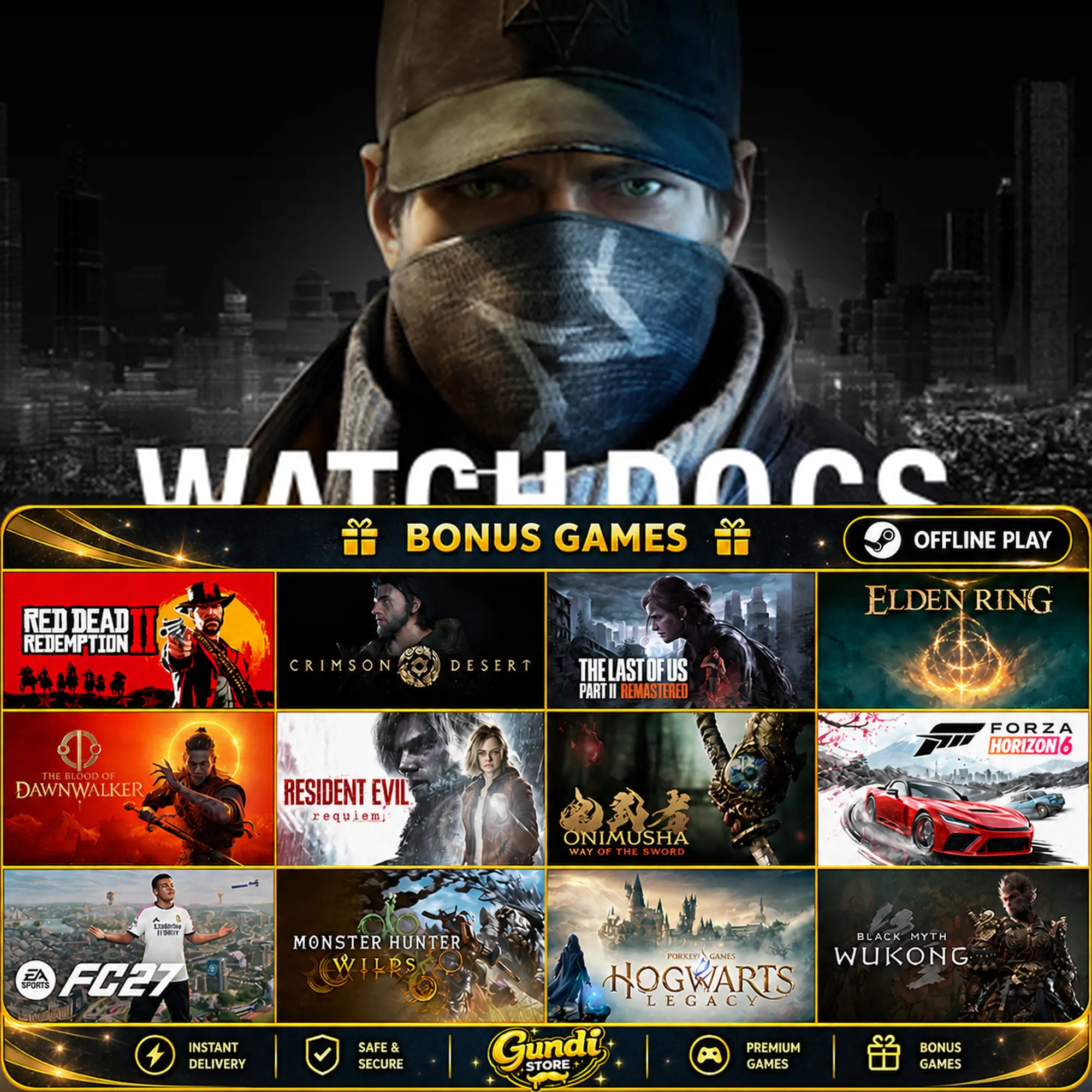 [AUTO CODE] - Watch Dogs™ + BONUS GAME