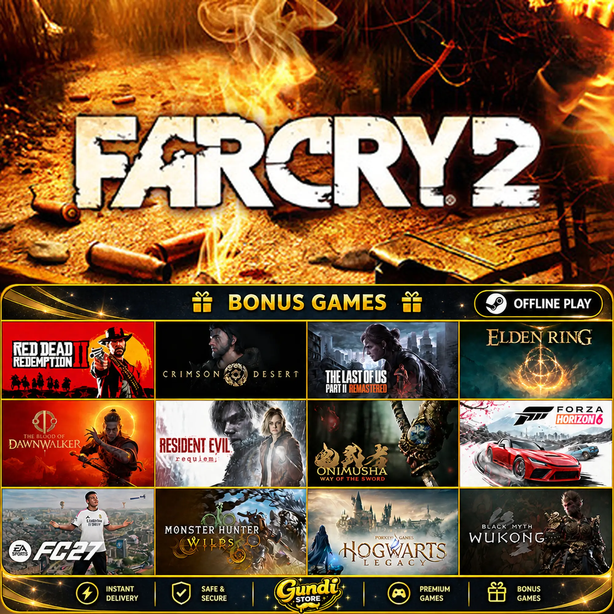 [AUTO CODE] - Far Cry 2 + BONUS GAME