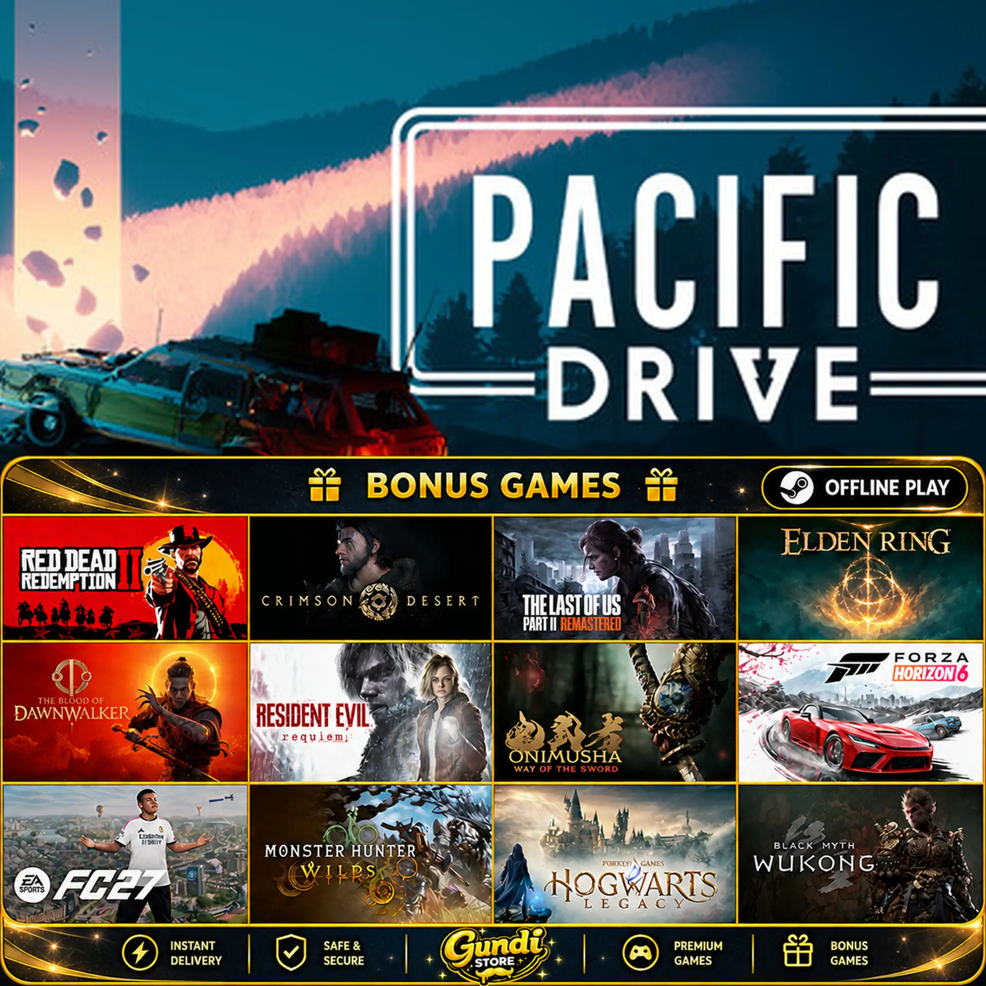 [AUTO CODE] - Pacific Drive + BONUS GAME