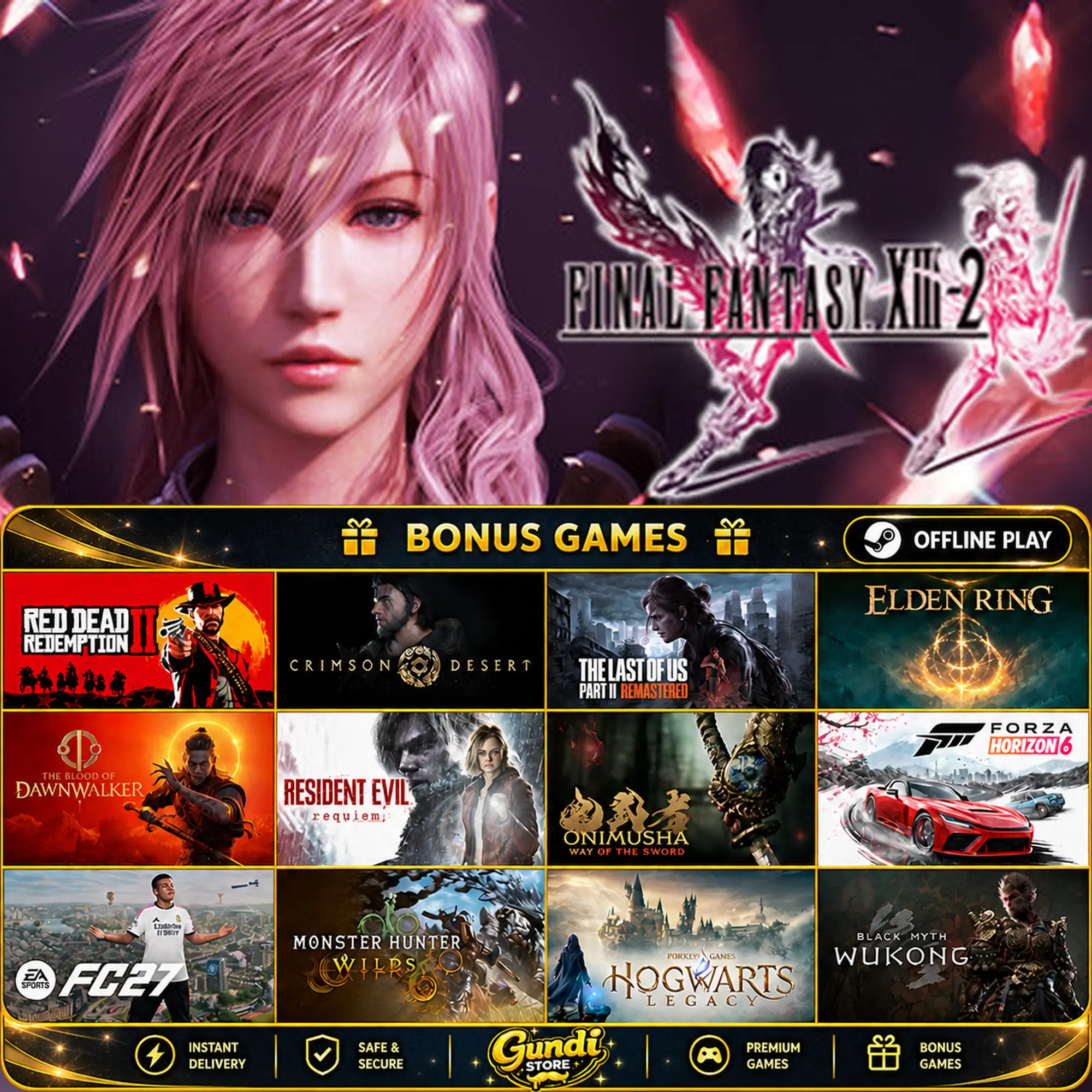 [AUTO CODE] - FINAL FANTASY® XIII-2 + BONUS GAME
