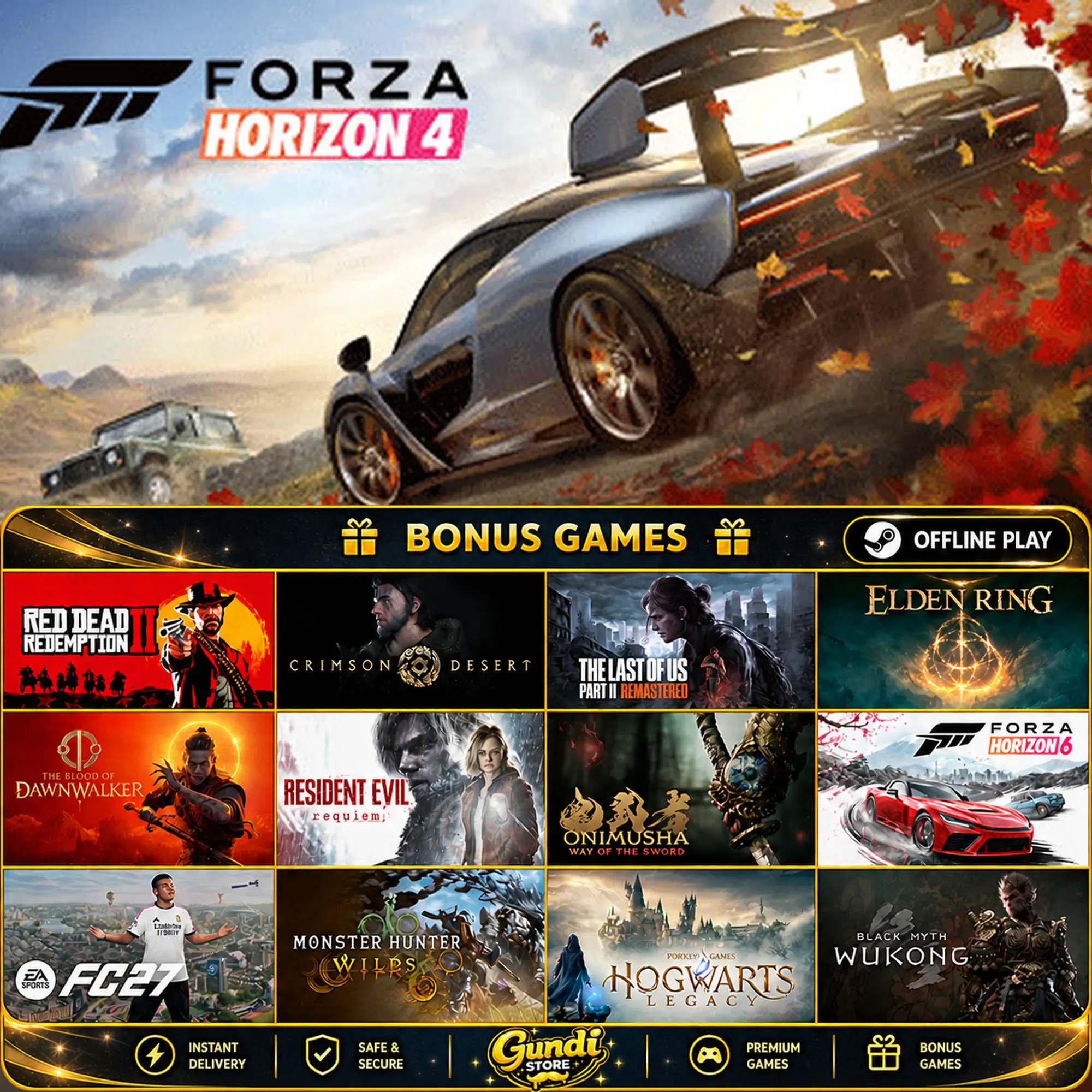 [AUTO CODE] - Forza Horizon 4 + BONUS GAME