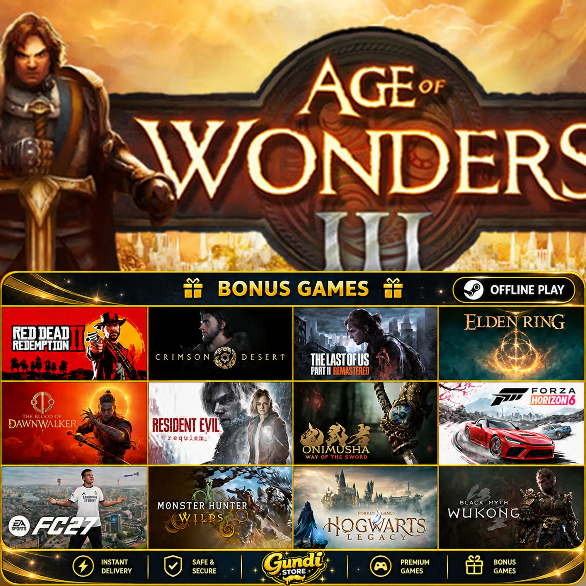 [AUTO CODE] - Age of Wonders III + BONUS GAME