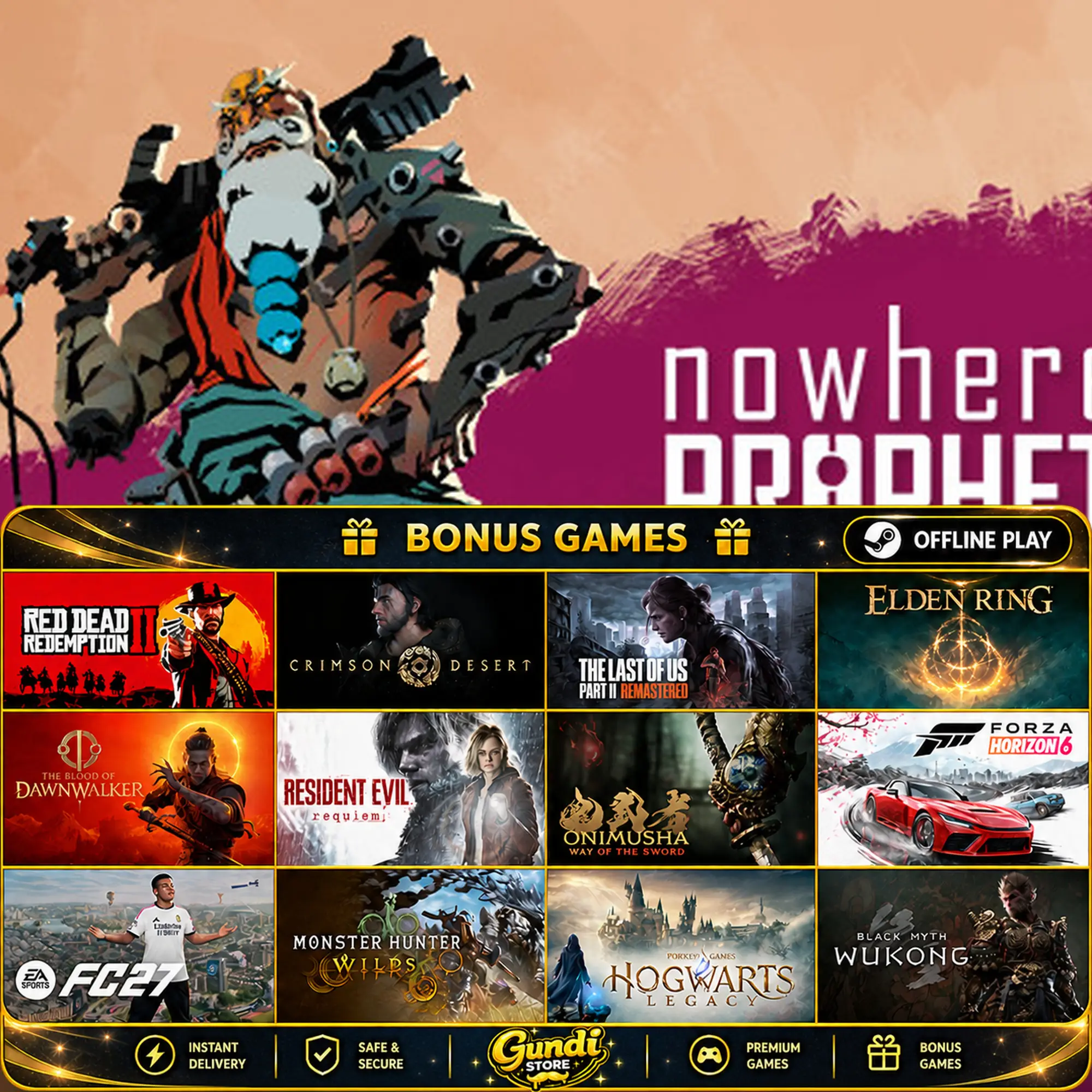 [AUTO CODE] - Nowhere Prophet + BONUS GAME