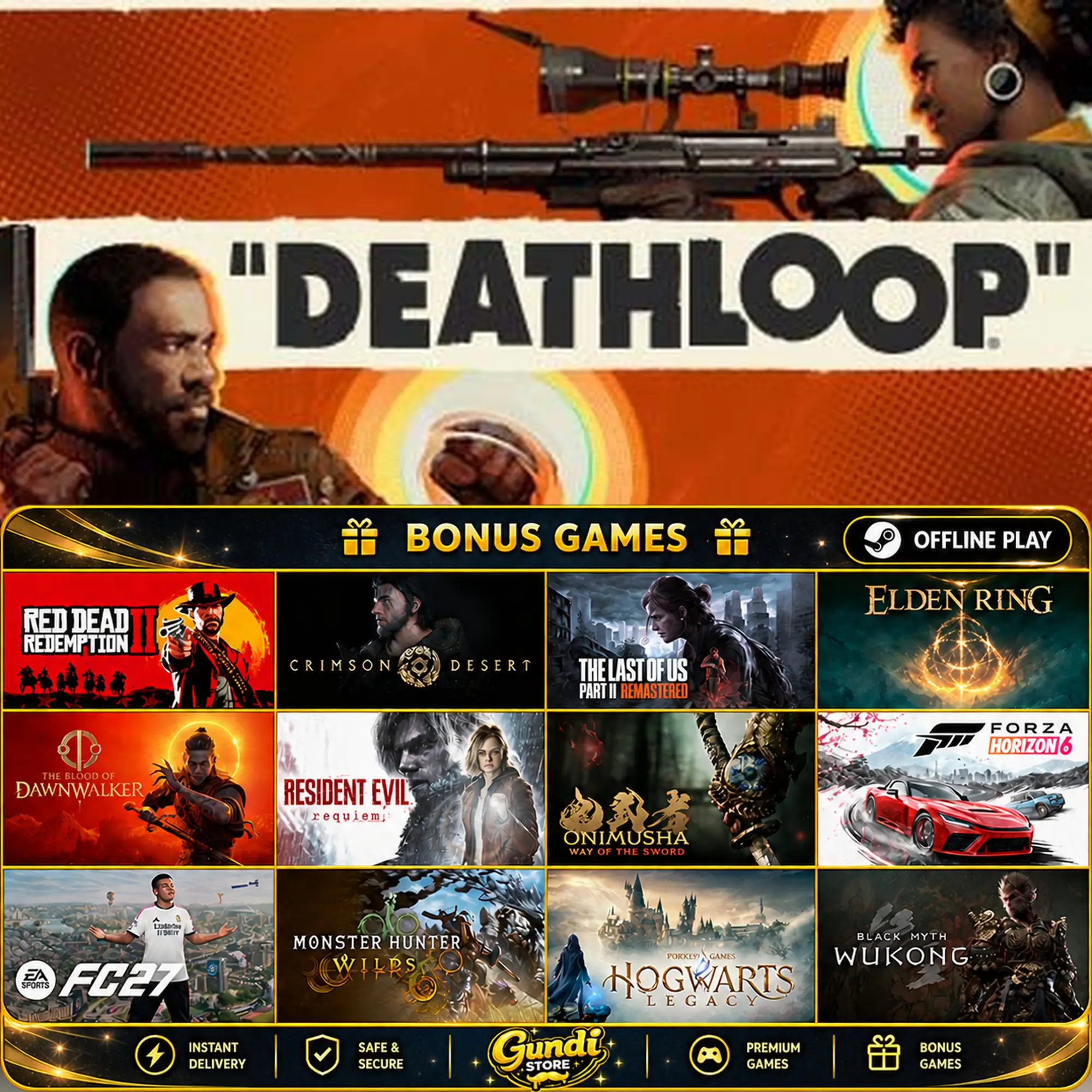 [AUTO CODE] - DEATHLOOP + BONUS GAME