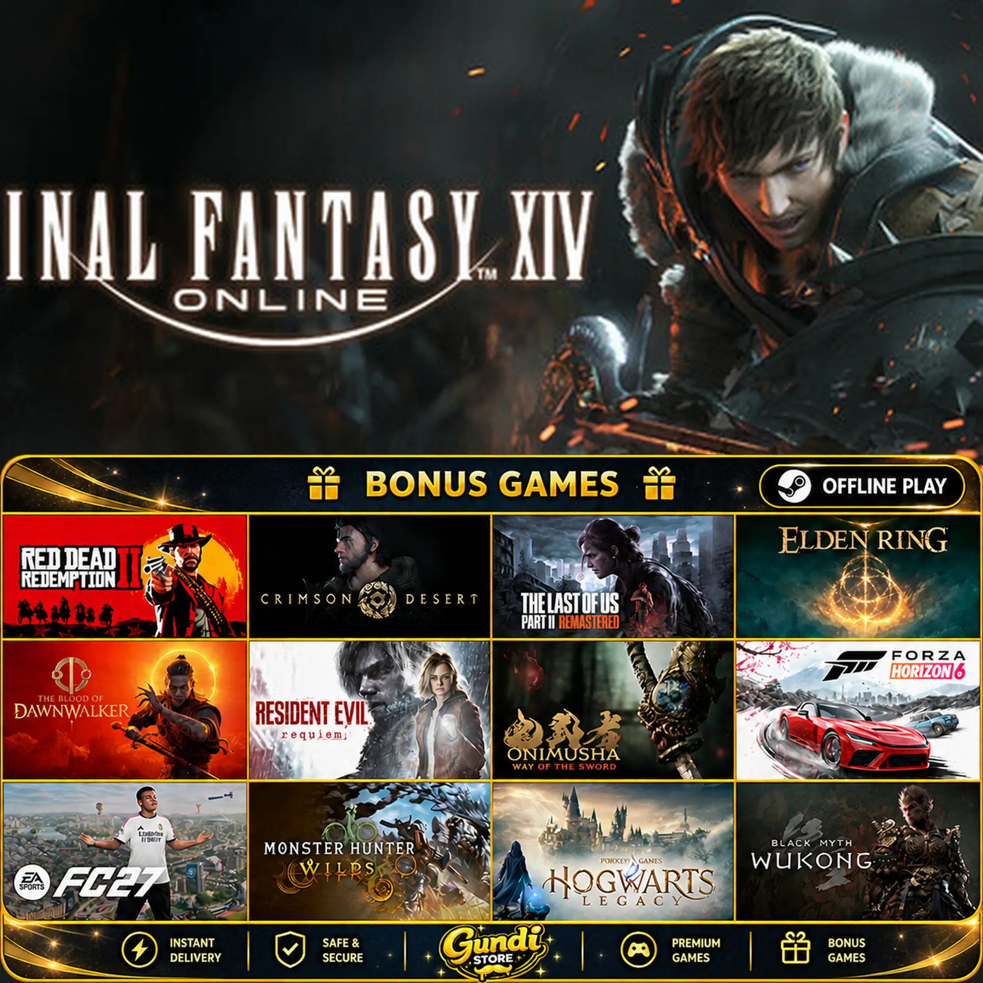 [AUTO CODE] - FINAL FANTASY XIV Online + BONUS GAME
