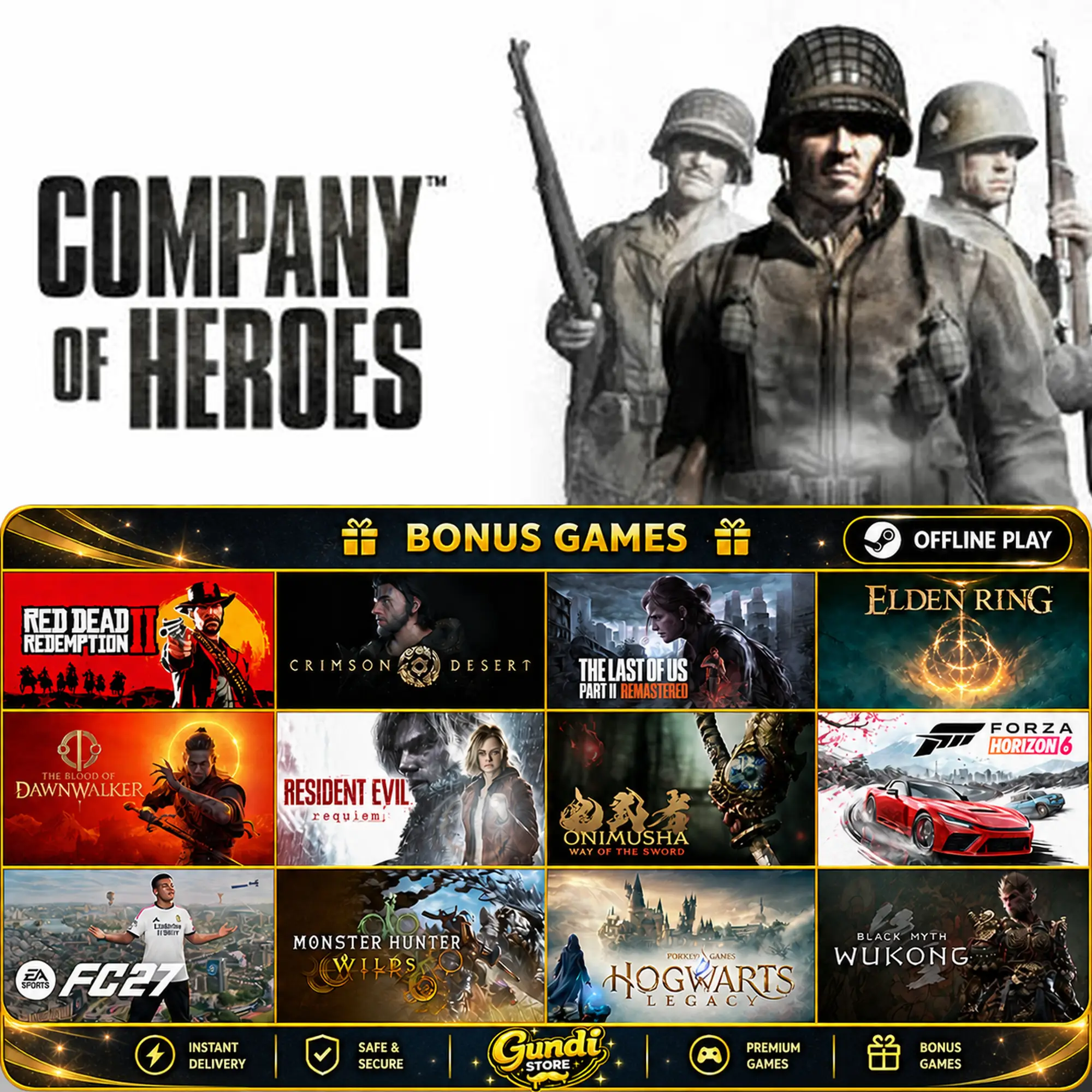 [AUTO CODE] - Company of Heroes + BONUS GAME