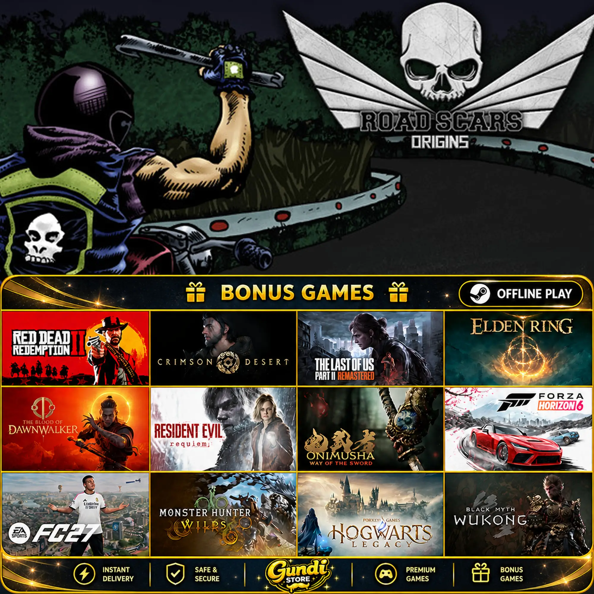 [AUTO CODE] - Road Scars_ Origins + BONUS GAME