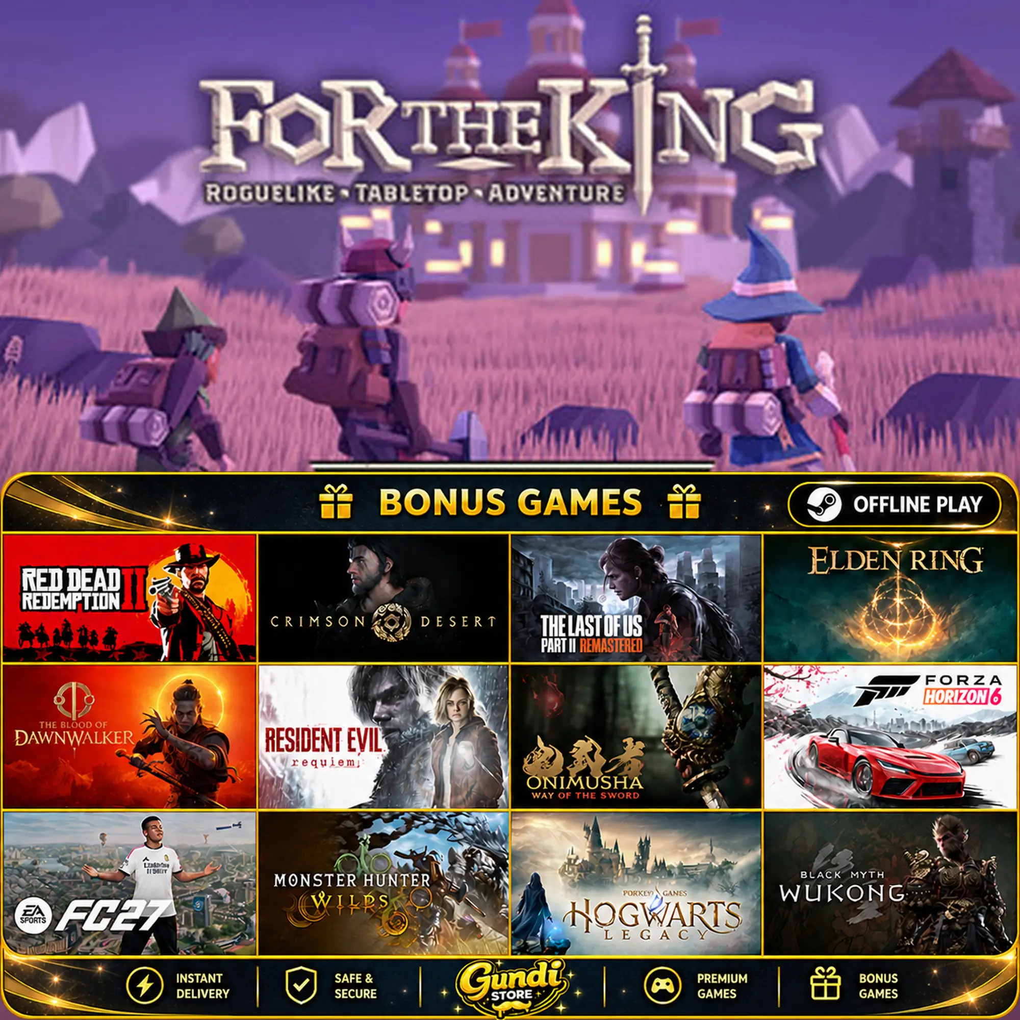 [AUTO CODE] - For The King + BONUS GAME